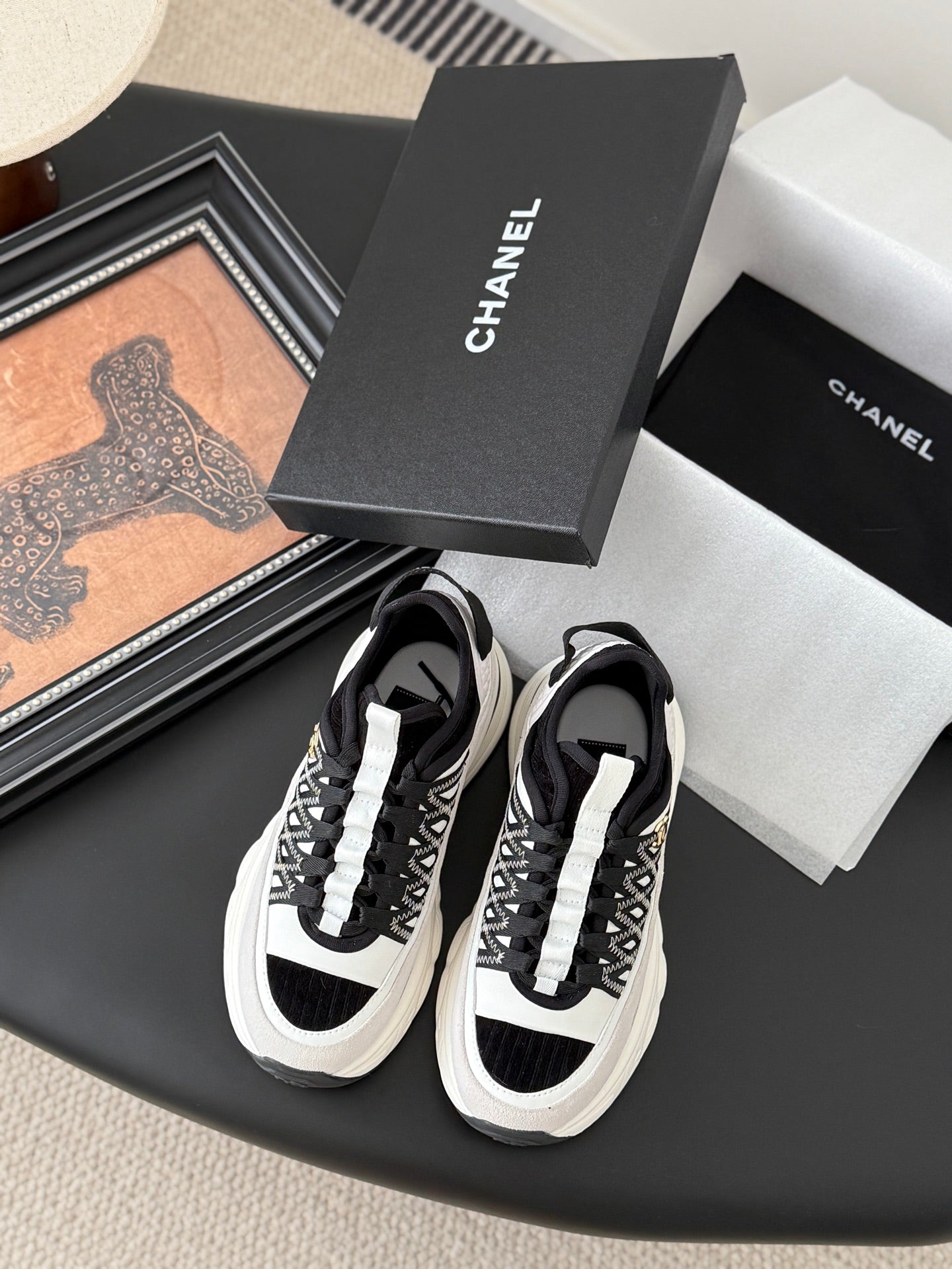 Chanel Color-Block Sneakers – 25C