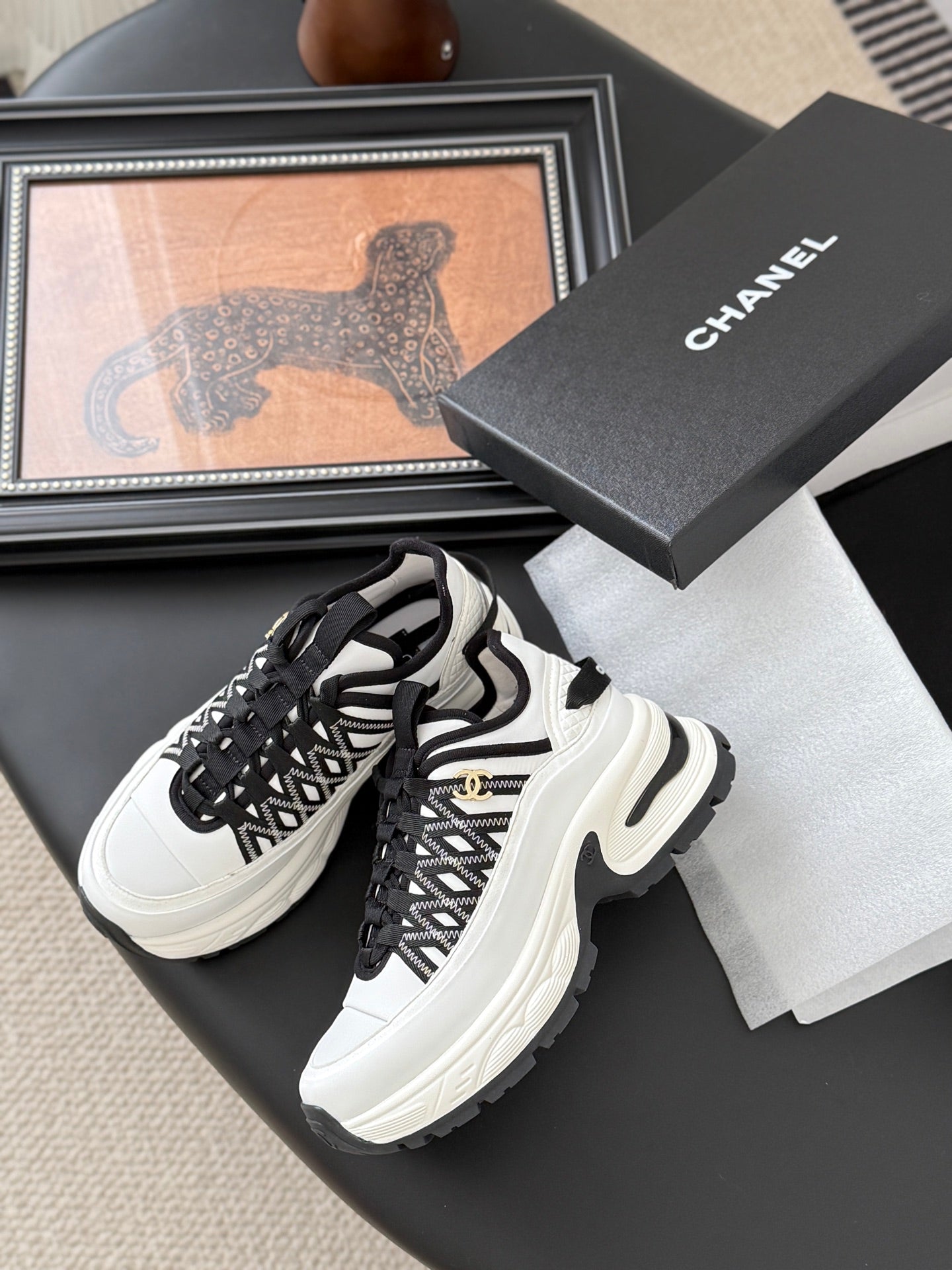 Chanel Color-Block Sneakers – 25C