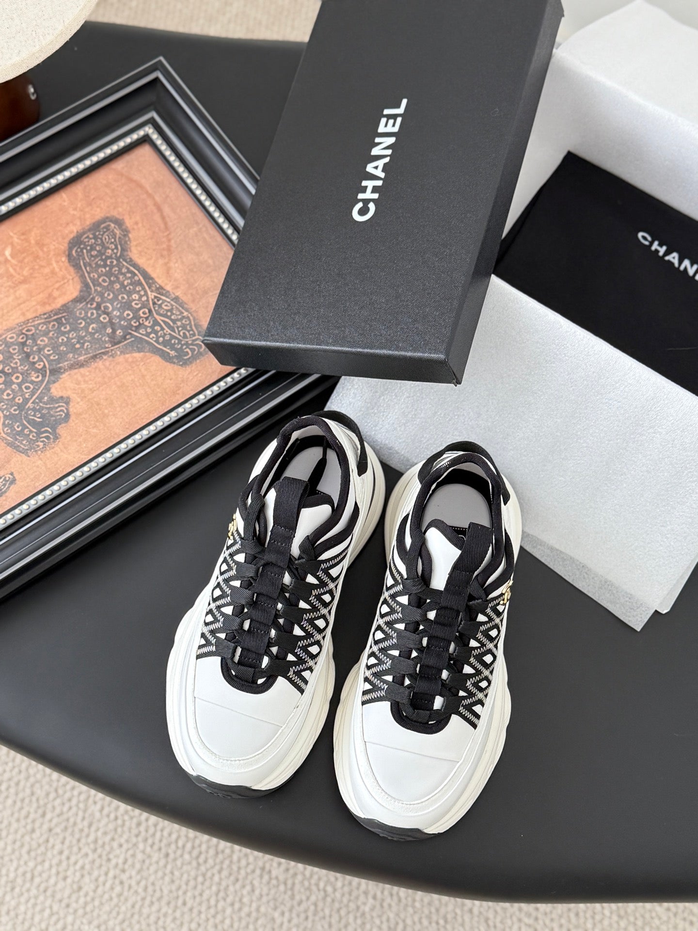 Chanel Color-Block Sneakers – 25C