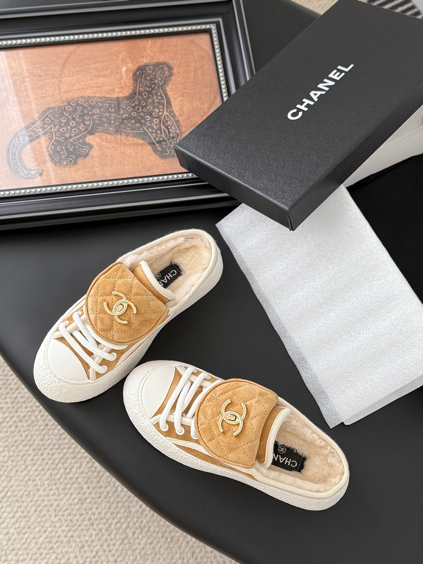 Chanel Classic Satchel Buckle Flats