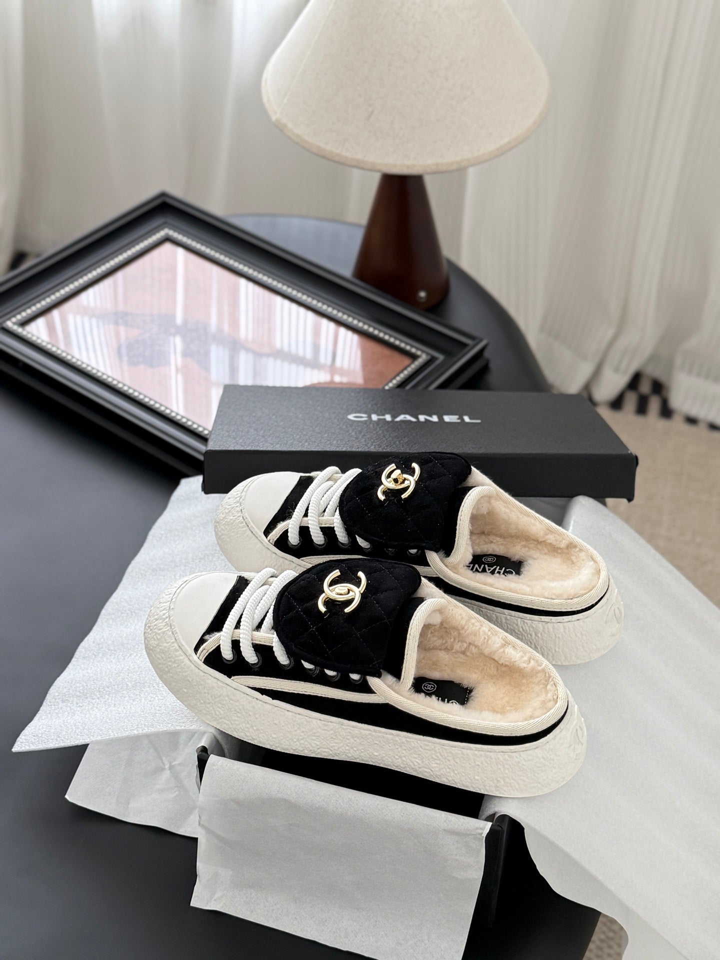 Chanel Classic Satchel Buckle Flats