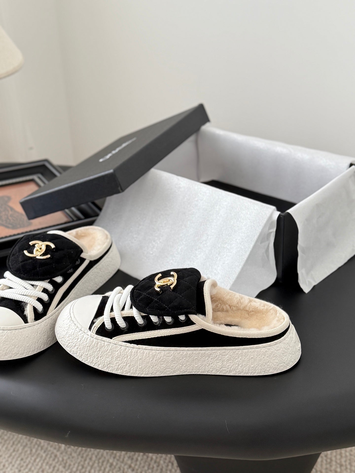 Chanel Classic Satchel Buckle Flats