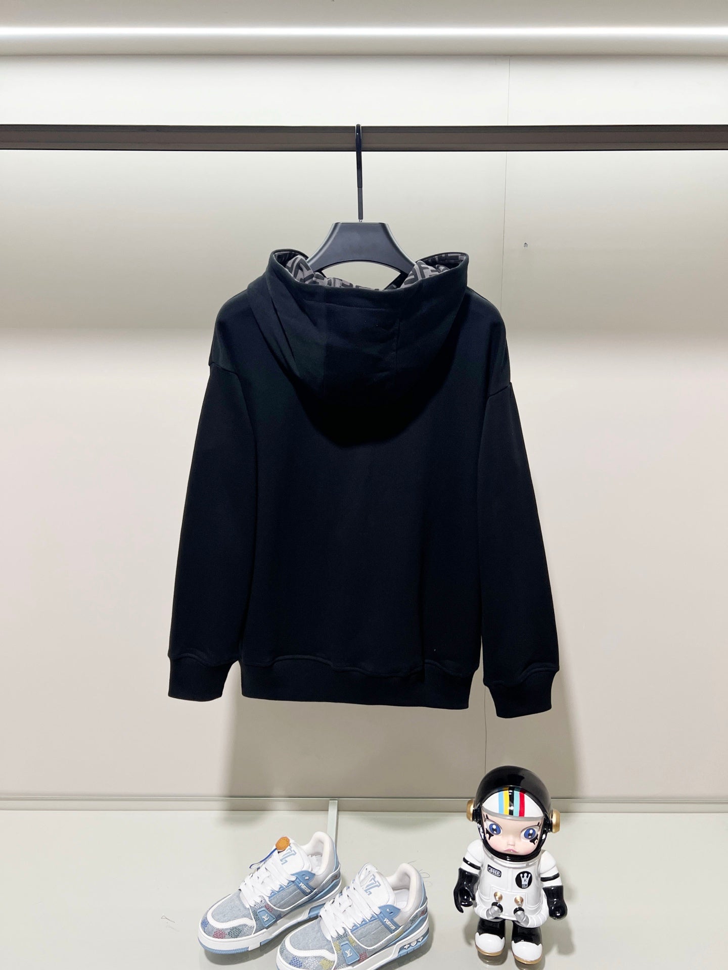 Fendi FF Patch Logo Cotton Hoodie