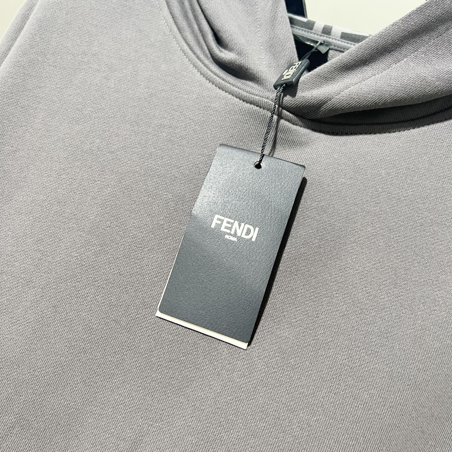 Fendi FF Patch Logo Cotton Hoodie