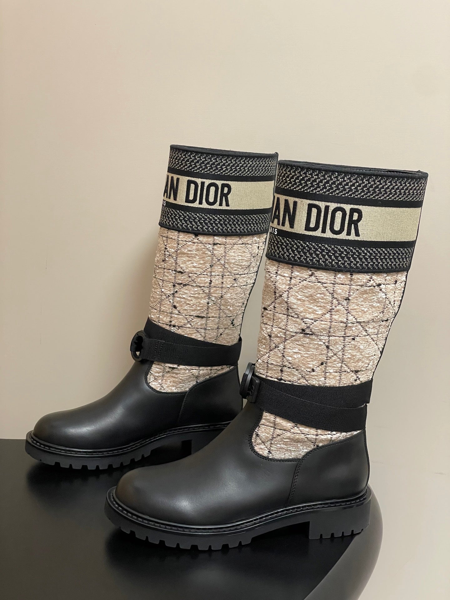 Dior D-Major Tweed Knight Boots – Autumn/Winter Collection