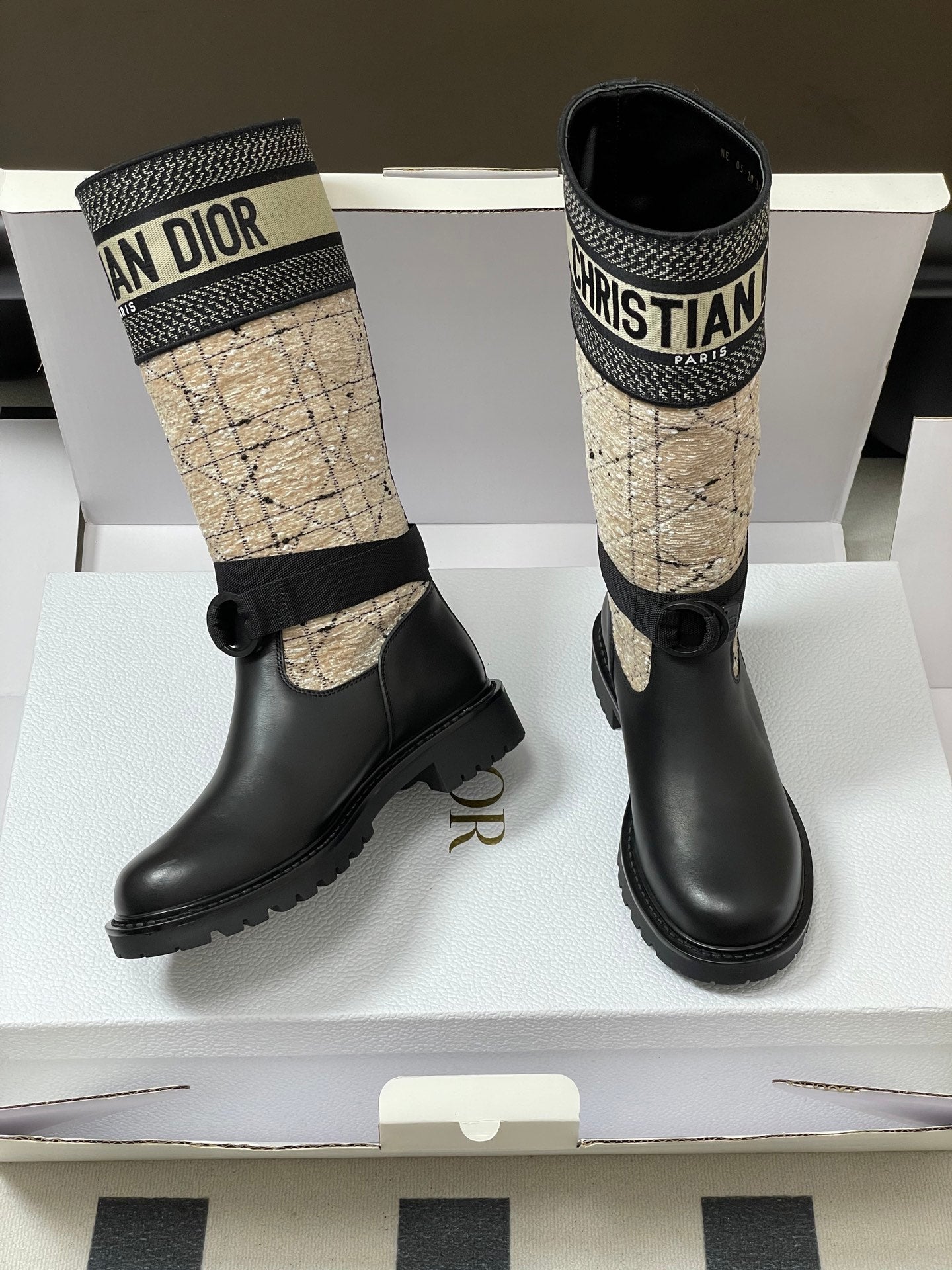 Dior D-Major Tweed Knight Boots – Autumn/Winter Collection