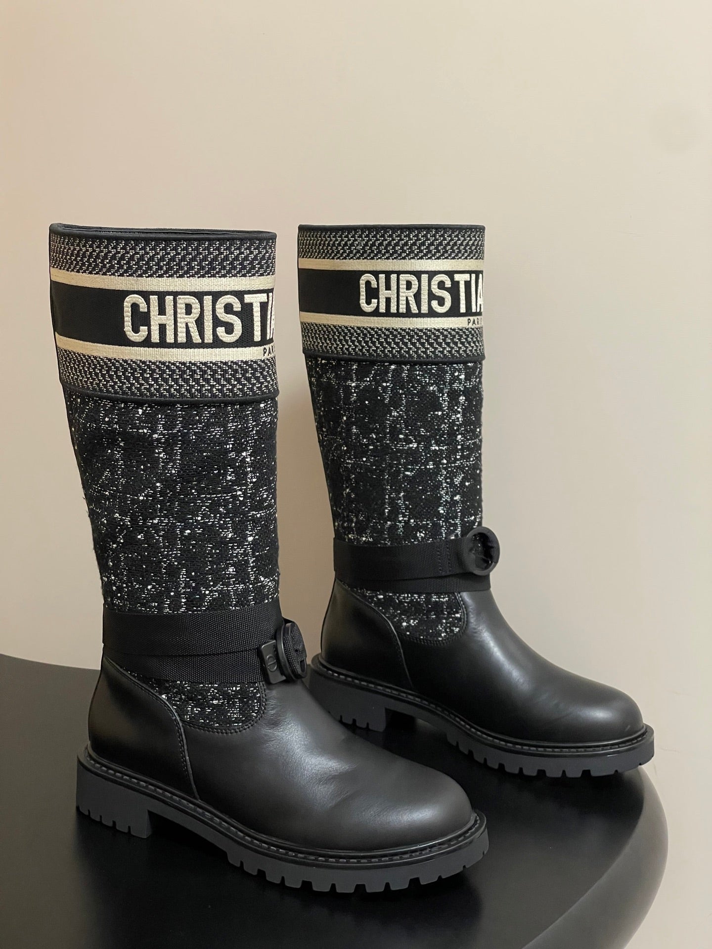 Dior D-Major Tweed Knight Boots – Autumn/Winter Collection