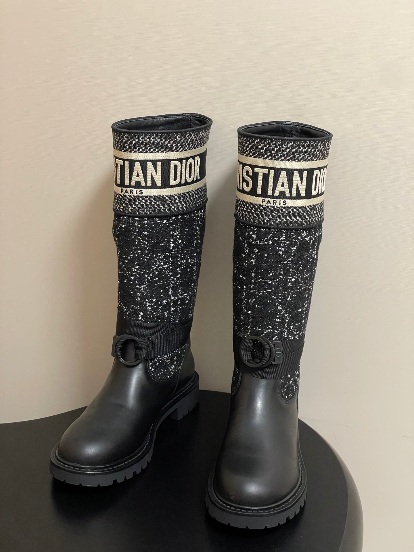 Dior D-Major Tweed Knight Boots – Autumn/Winter Collection