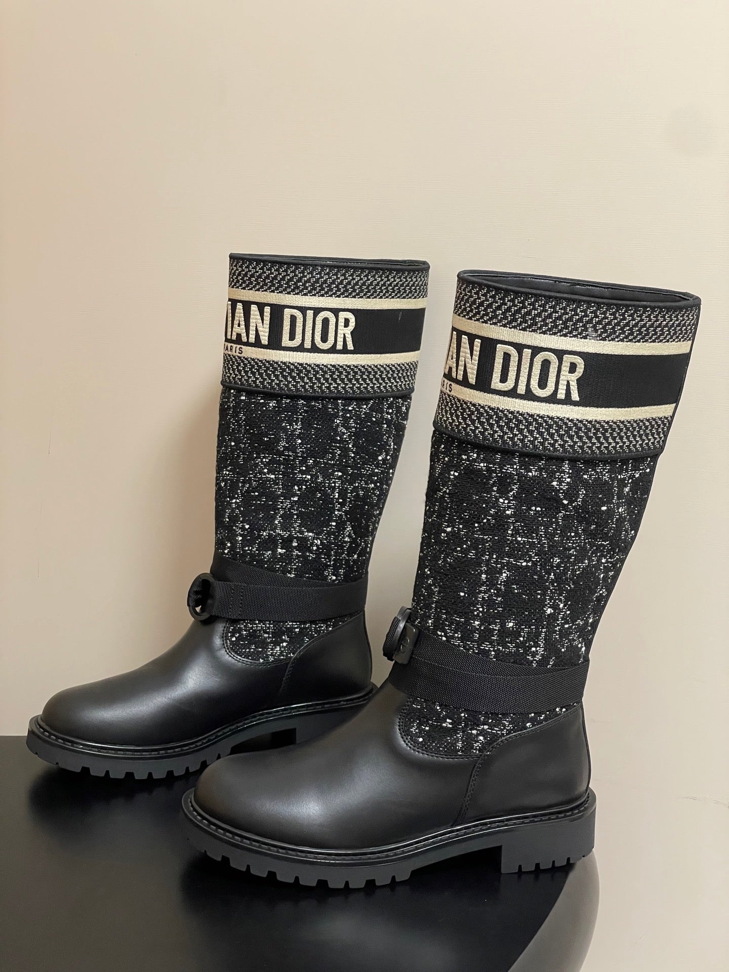 Dior D-Major Tweed Knight Boots – Autumn/Winter Collection