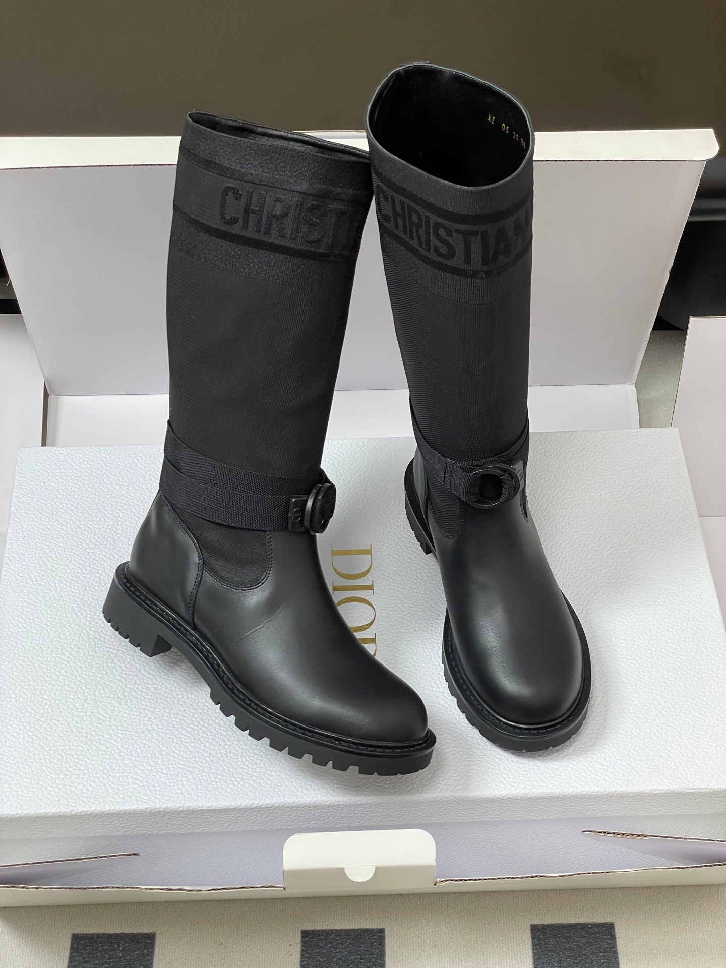Dior D-Major Mid-Calf Combat Boots – Autumn/Winter Collection