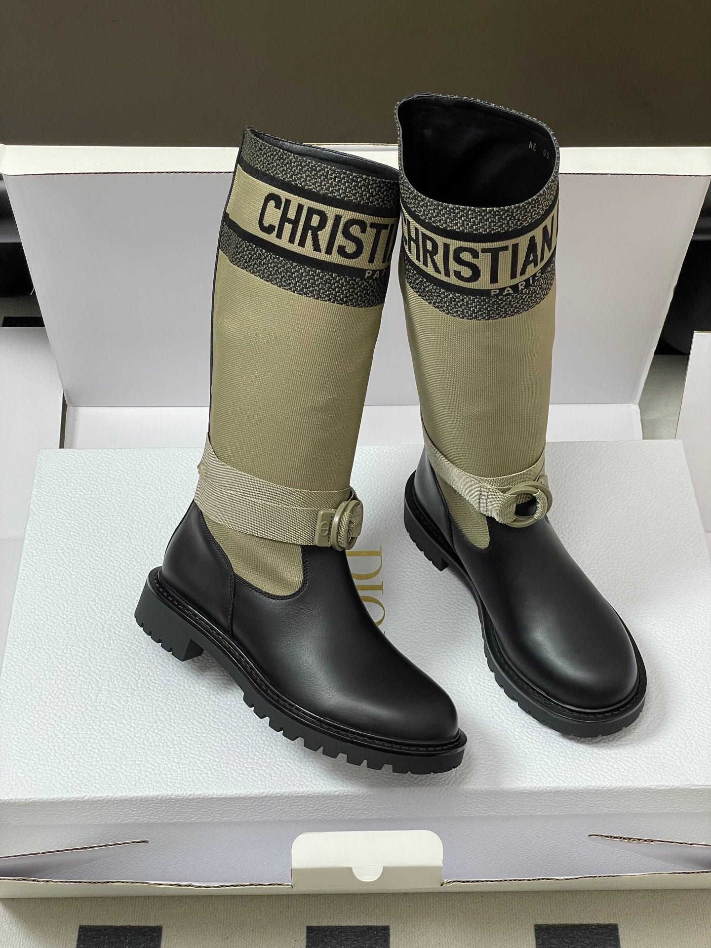 Dior D-Major Mid-Calf Combat Boots – Autumn/Winter Collection