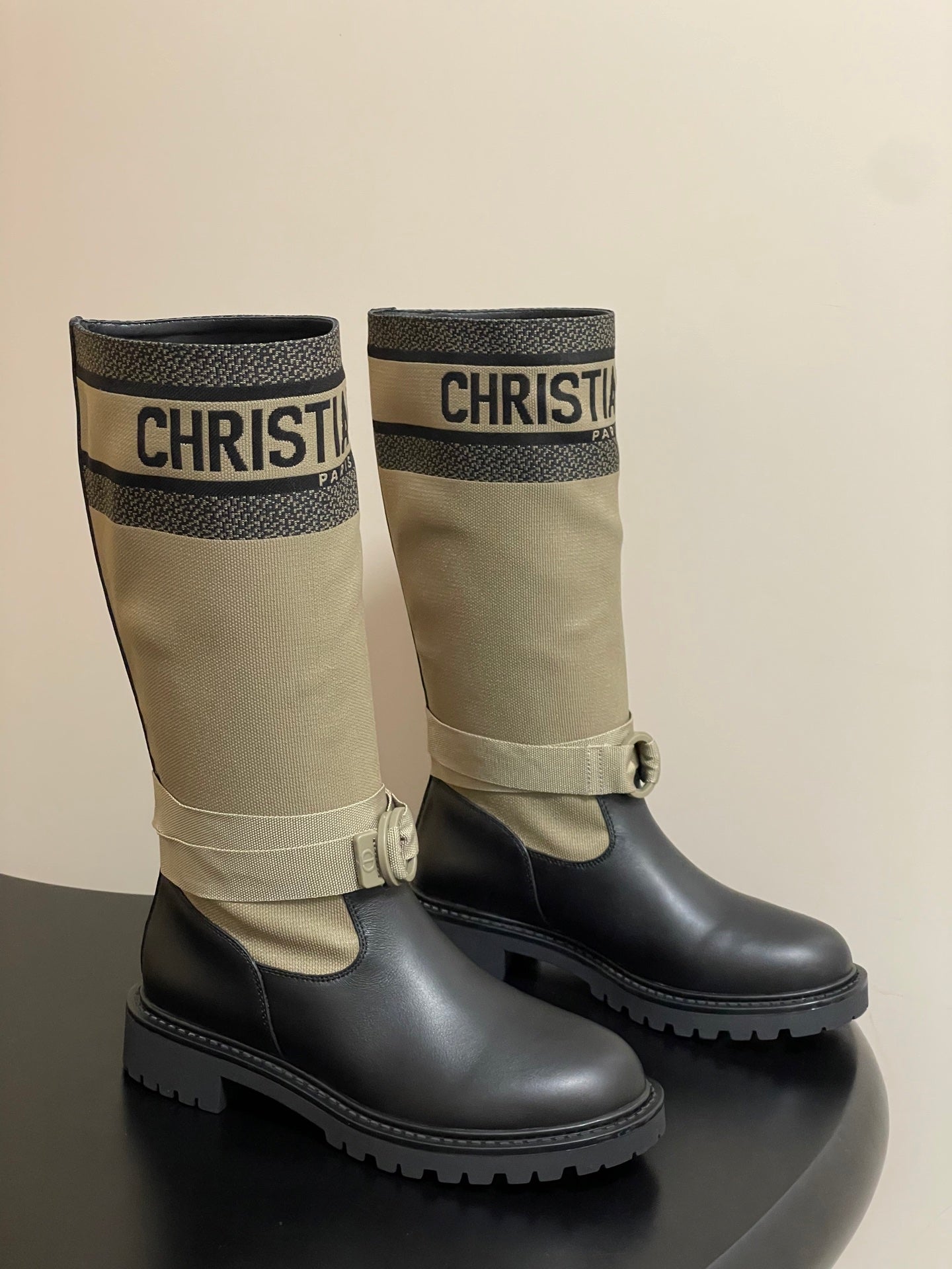 Dior D-Major Mid-Calf Combat Boots – Autumn/Winter Collection