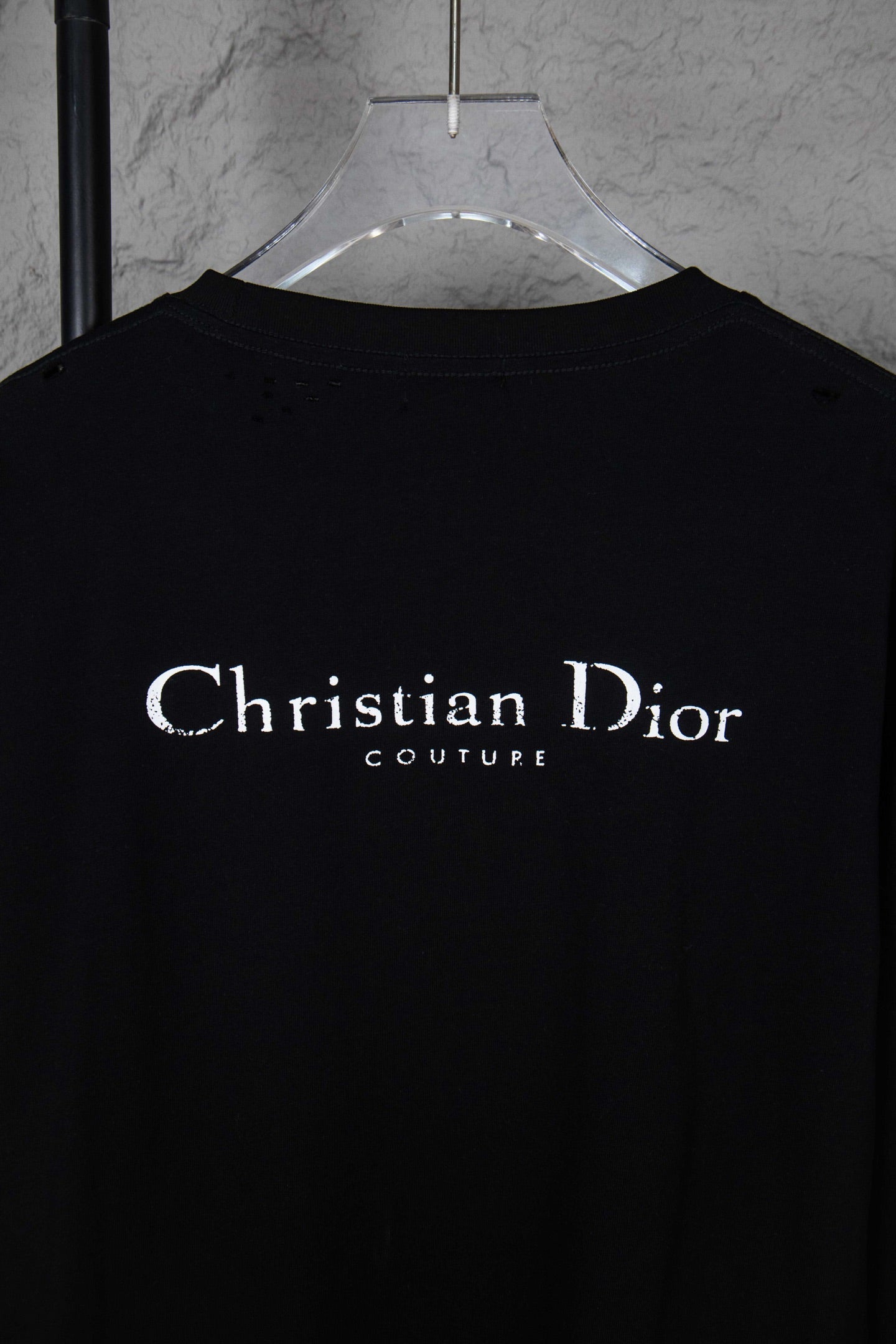 Dior Classic English Letter Long Sleeve T-Shirt