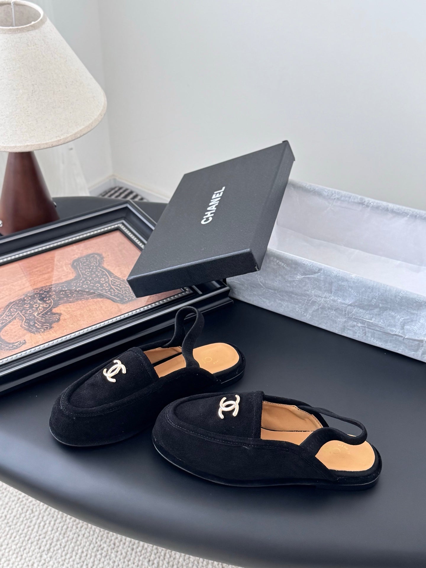 Chanel 25K Autumn/Winter Suede Mules