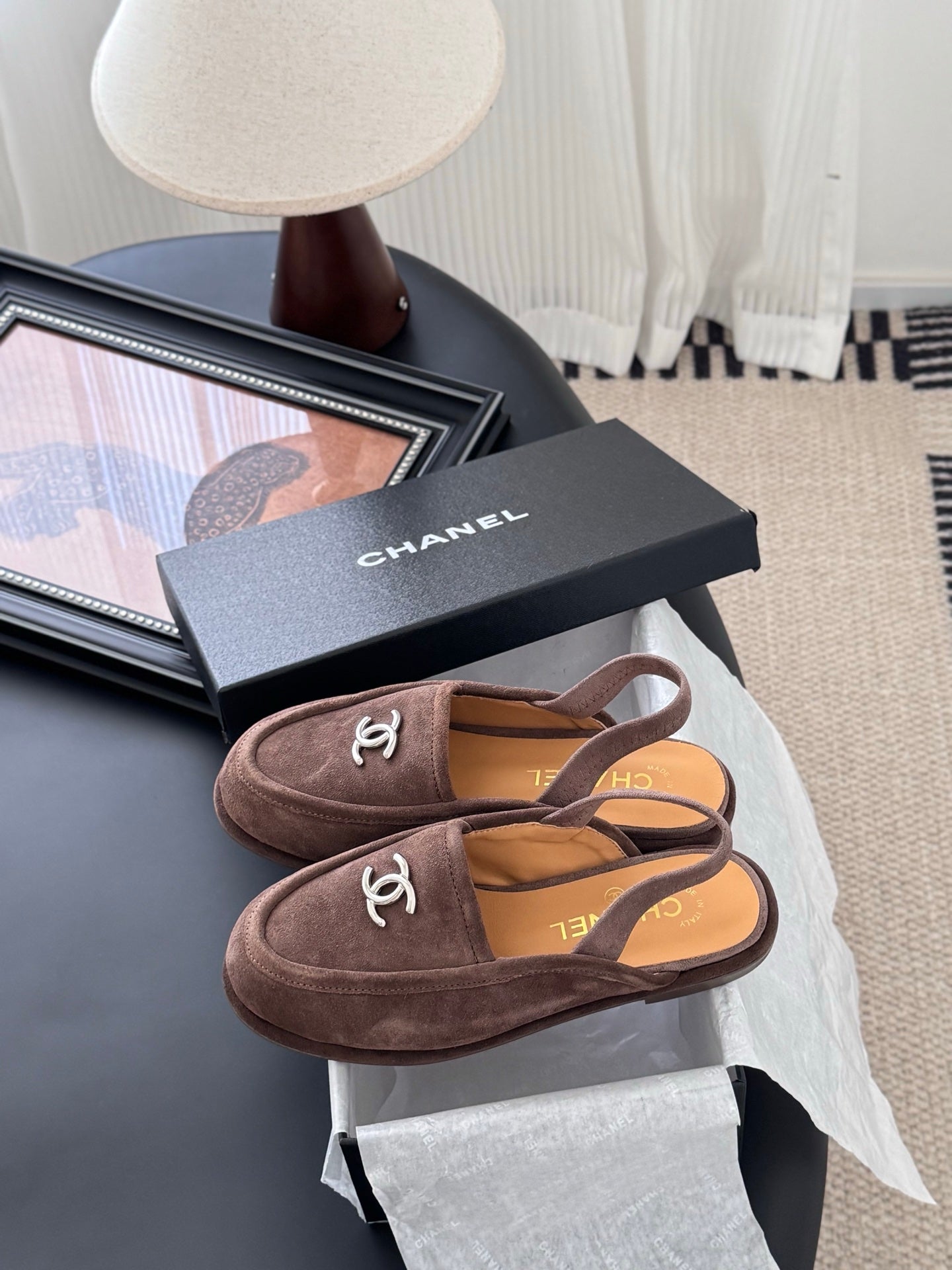 Chanel 25K Autumn/Winter Suede Mules
