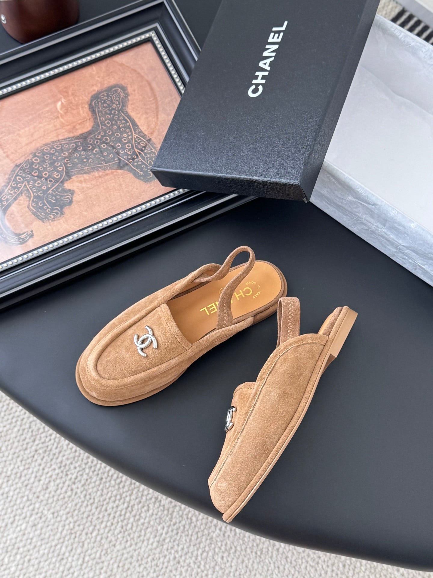Chanel 25K Autumn/Winter Suede Mules