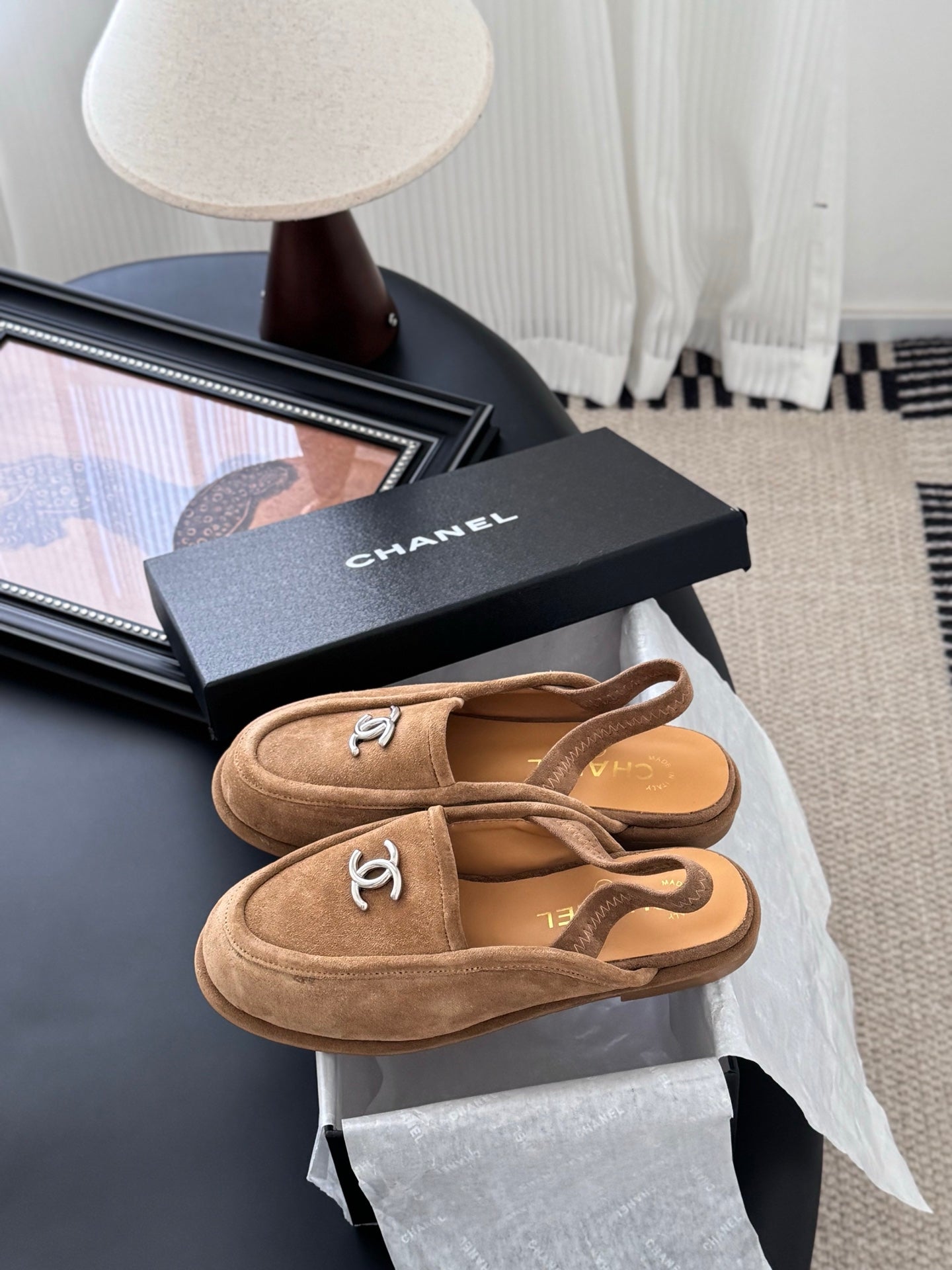 Chanel 25K Autumn/Winter Suede Mules