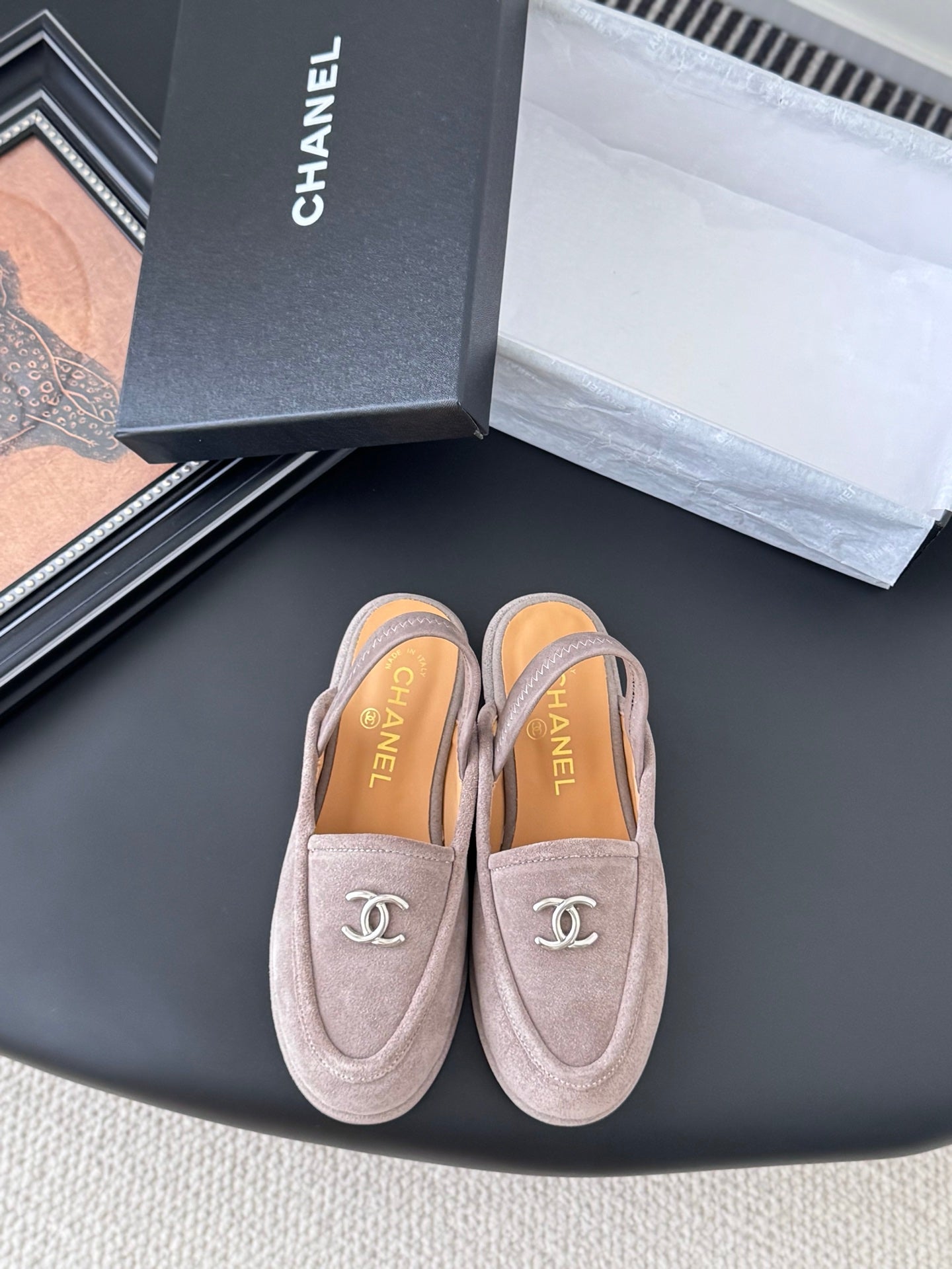 Chanel 25K Autumn/Winter Suede Mules