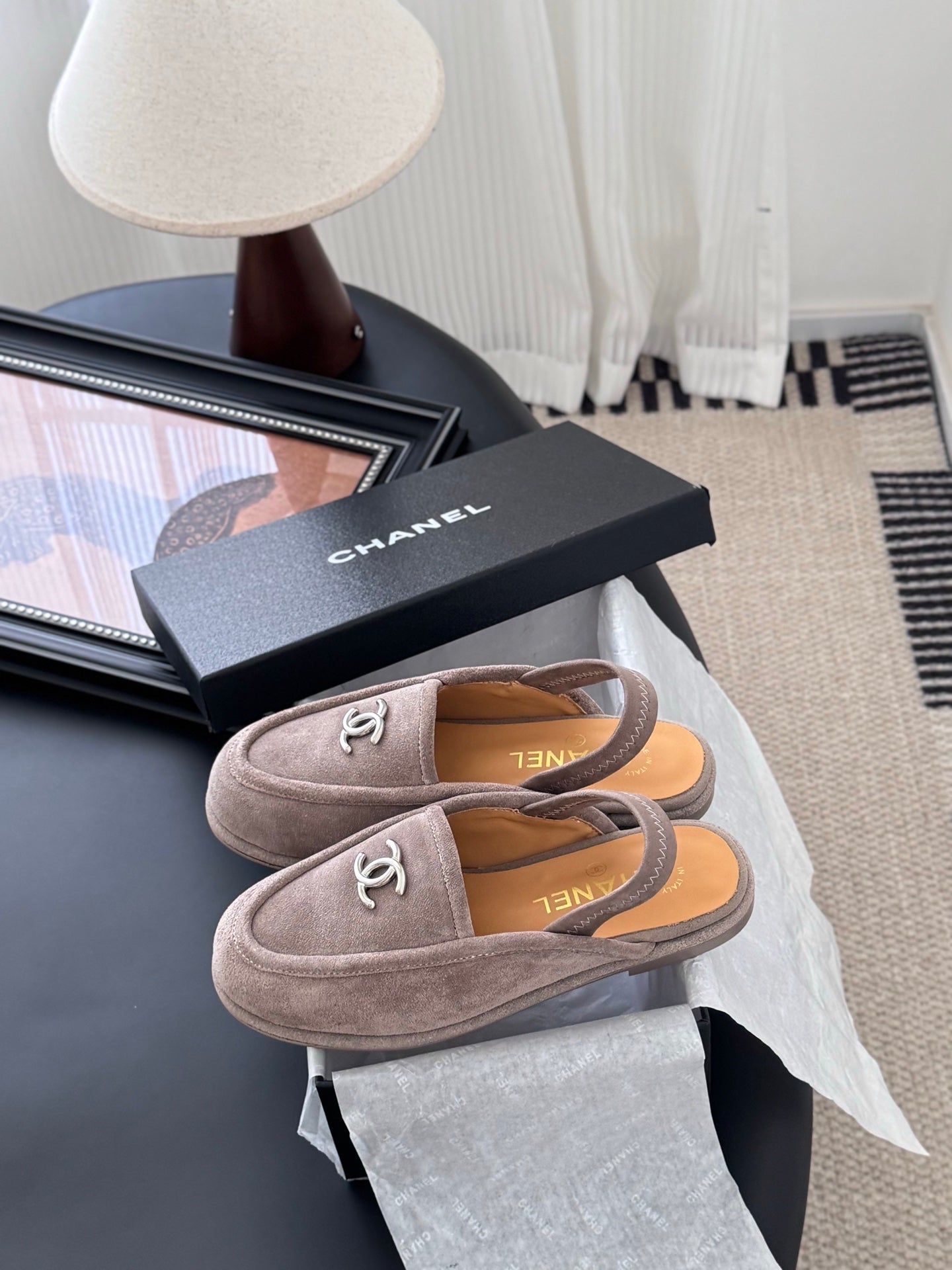 Chanel 25K Autumn/Winter Suede Mules