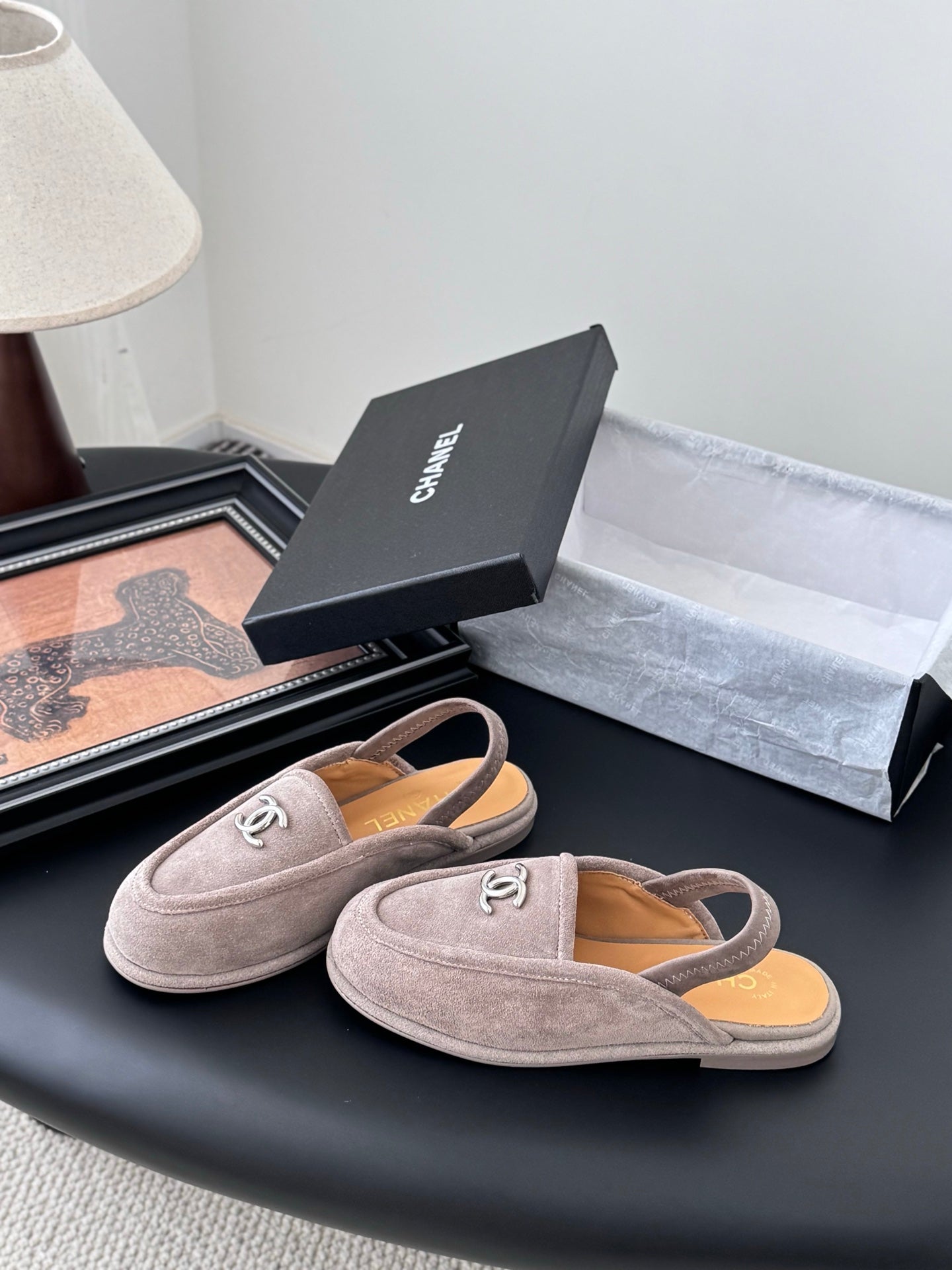 Chanel 25K Autumn/Winter Suede Mules