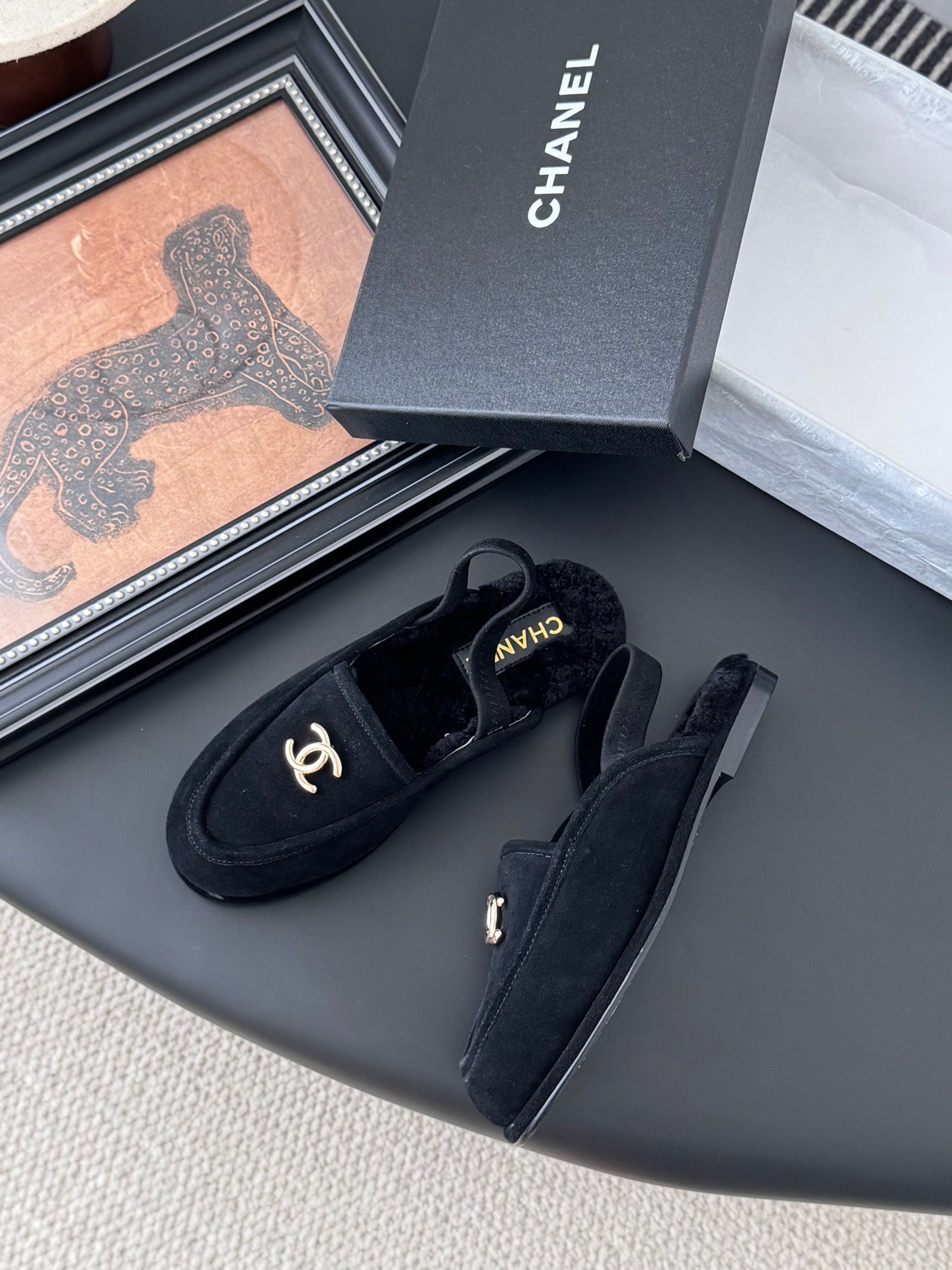 Chanel 24K Autumn/Winter Furry Mules