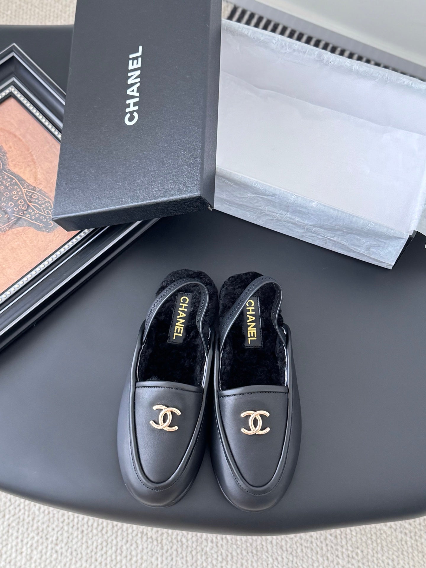 Chanel 24K Autumn/Winter Furry Mules