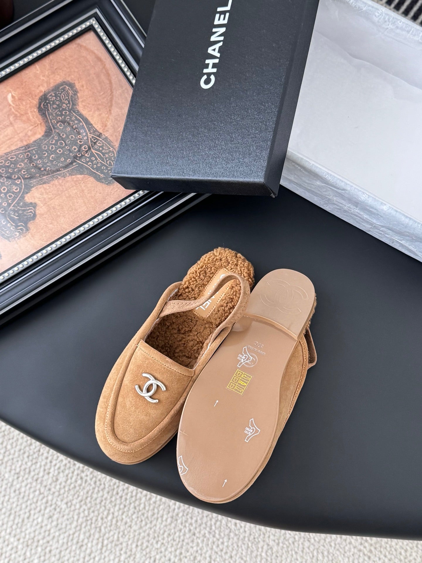 Chanel 24K Autumn/Winter Furry Mules