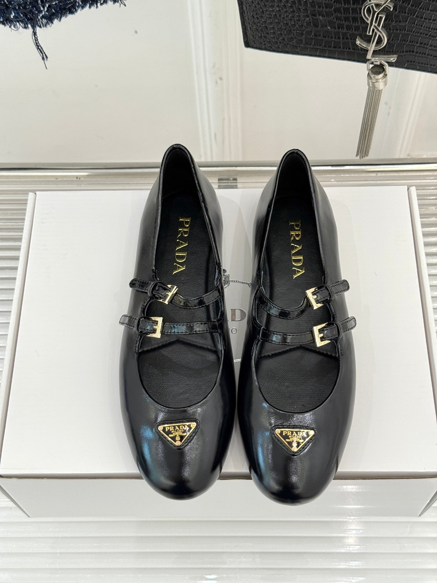 Prada Classic Mary Jane Flats