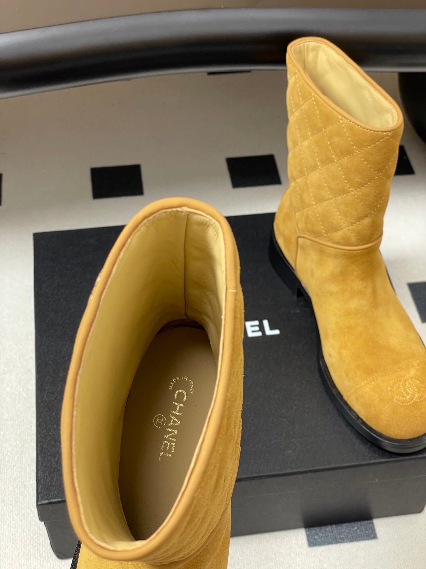 Chanel Spliced Quilted Ankle Boots – 25FW