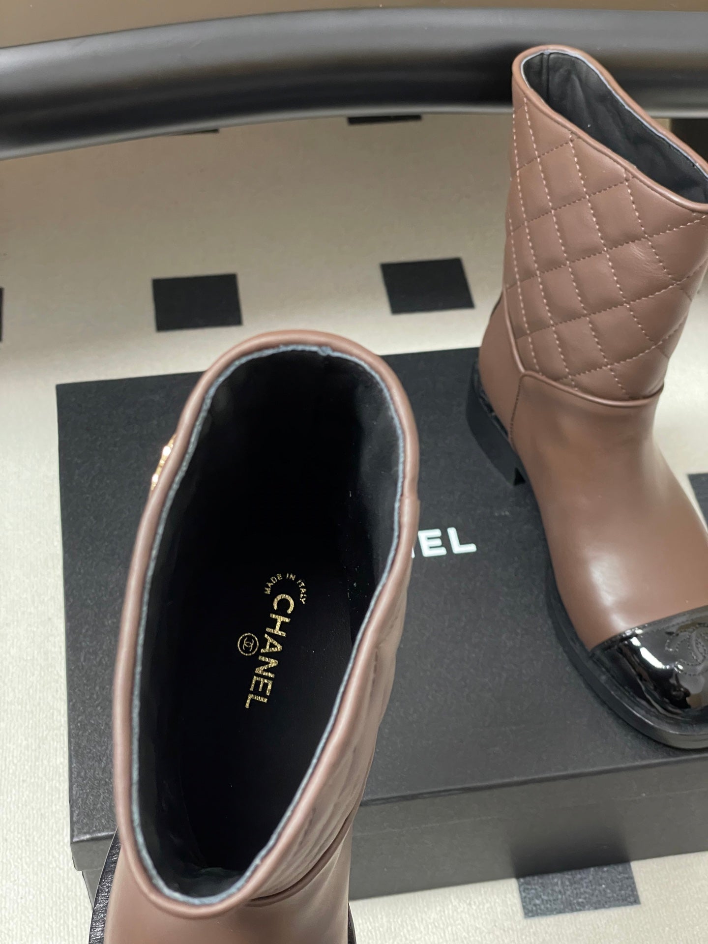 Chanel Spliced Quilted Ankle Boots – 25FW