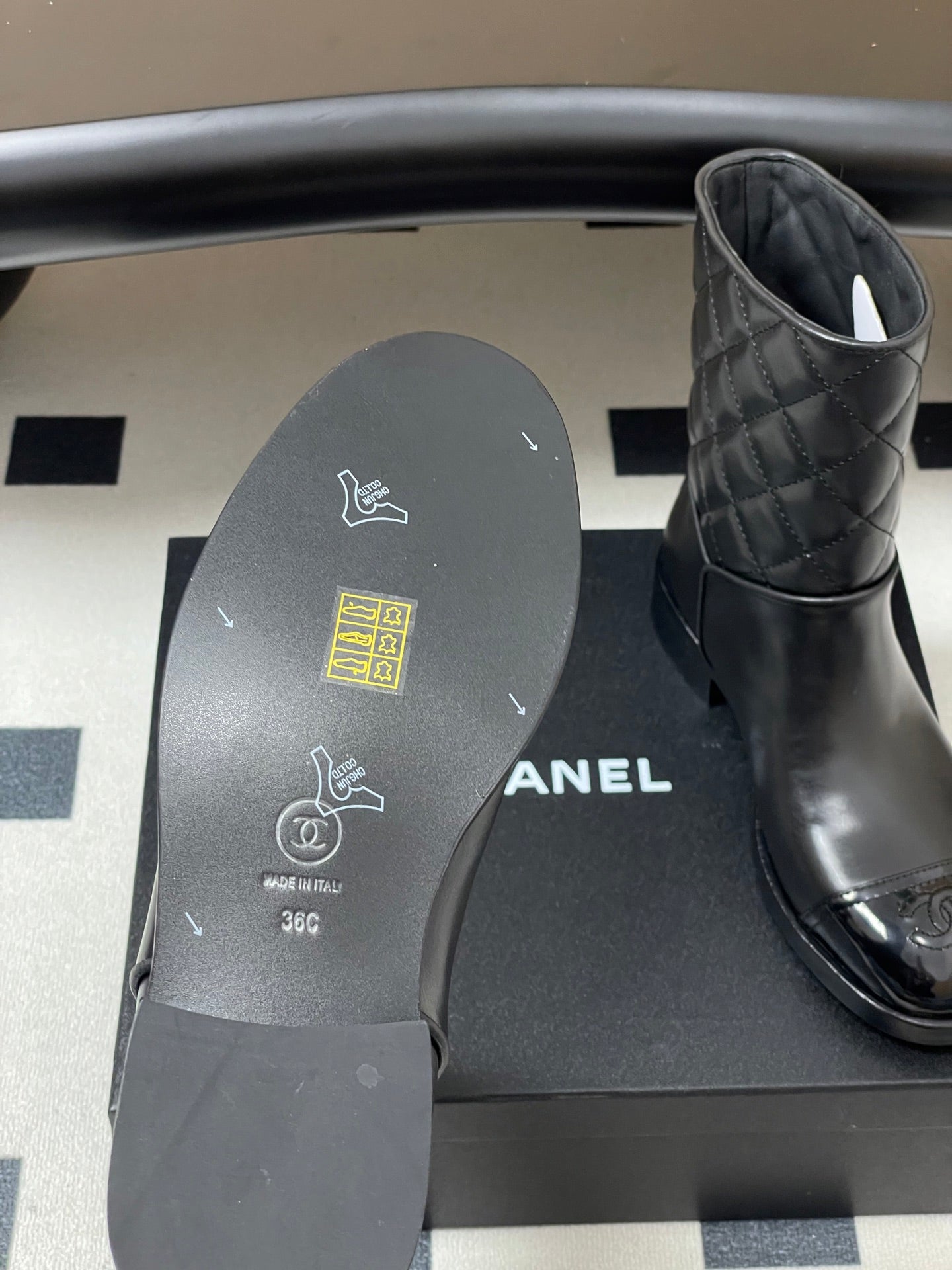 Chanel Spliced Quilted Ankle Boots – 25FW
