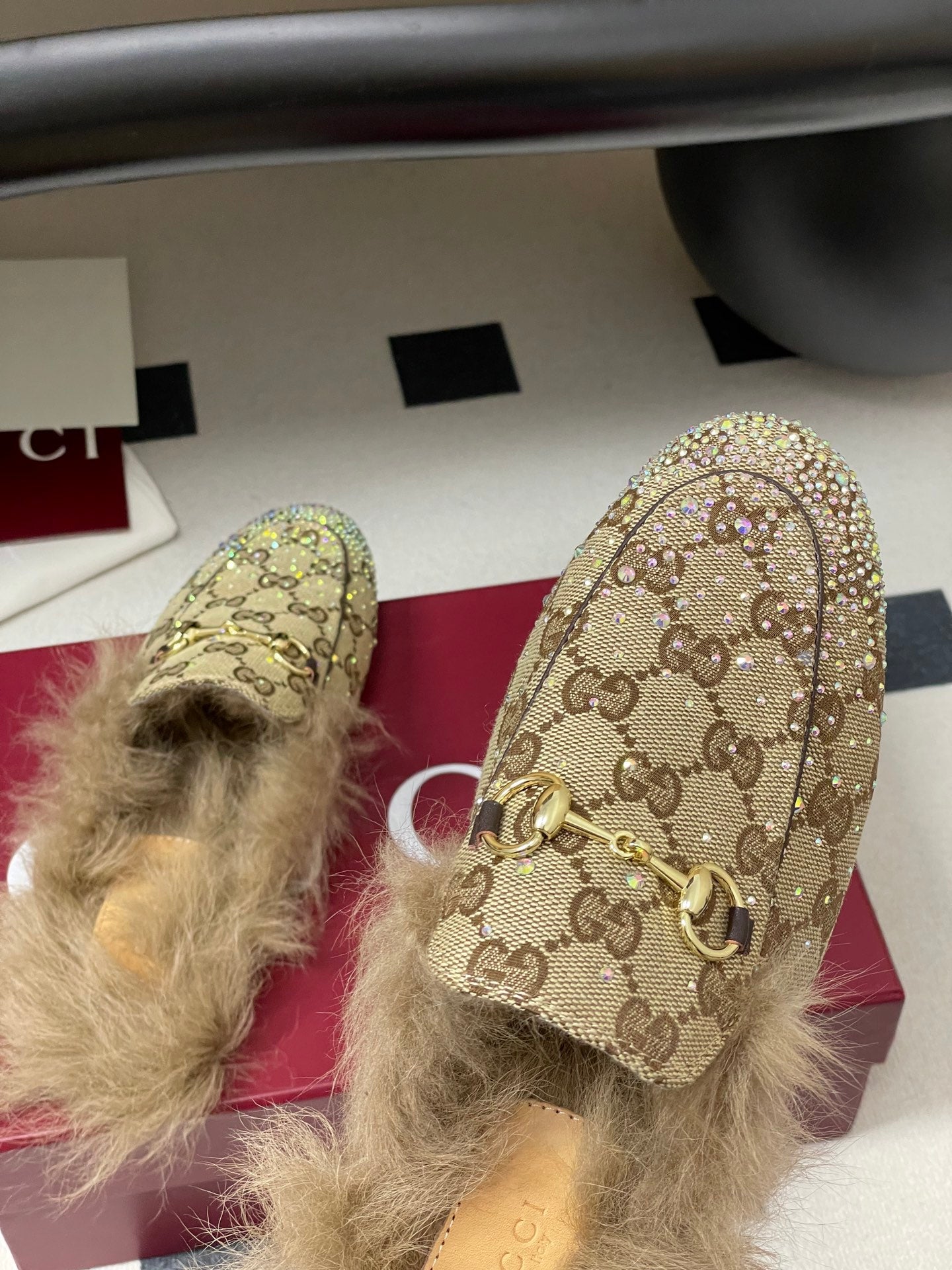 Gucci Princetown Wool Horsebit Mules – 2025 Fall Collection
