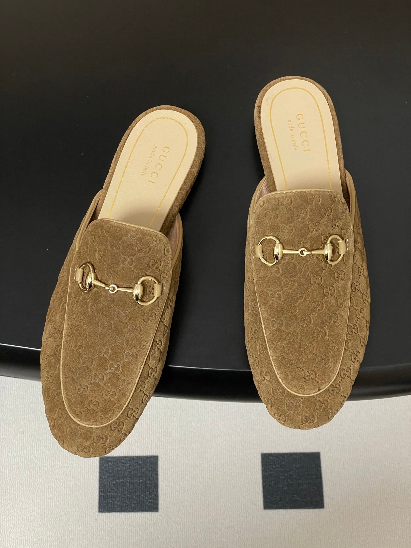 Gucci Princetown Double G Suede Mules – 2025 Fall Collection