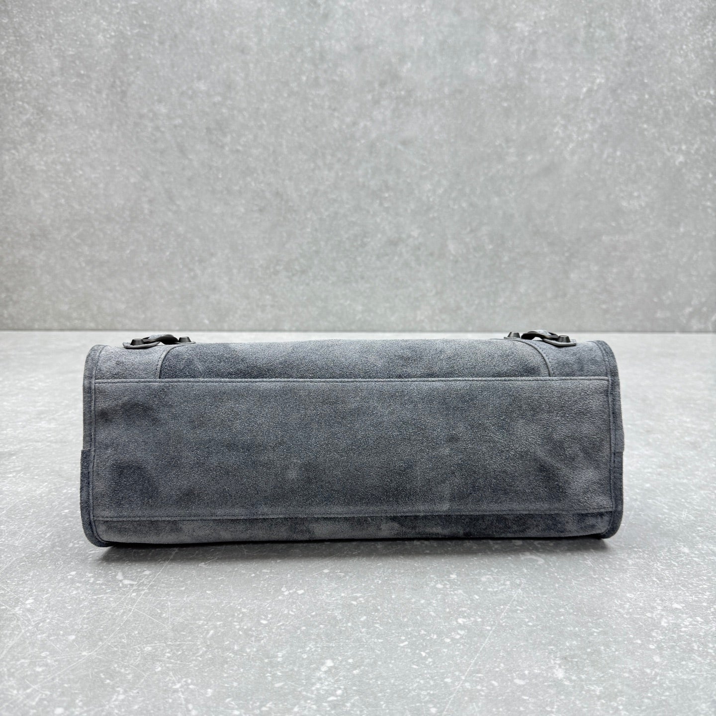 Balenciaga Le City Medium Suede Shoulder Bag