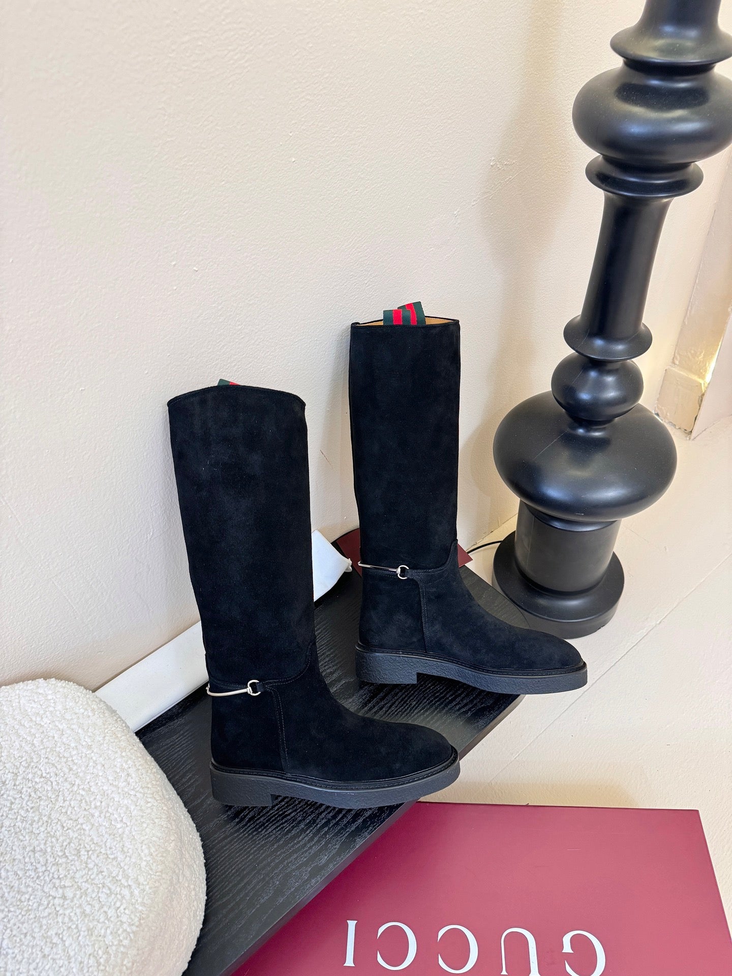 Gucci Runway Velvet Boots