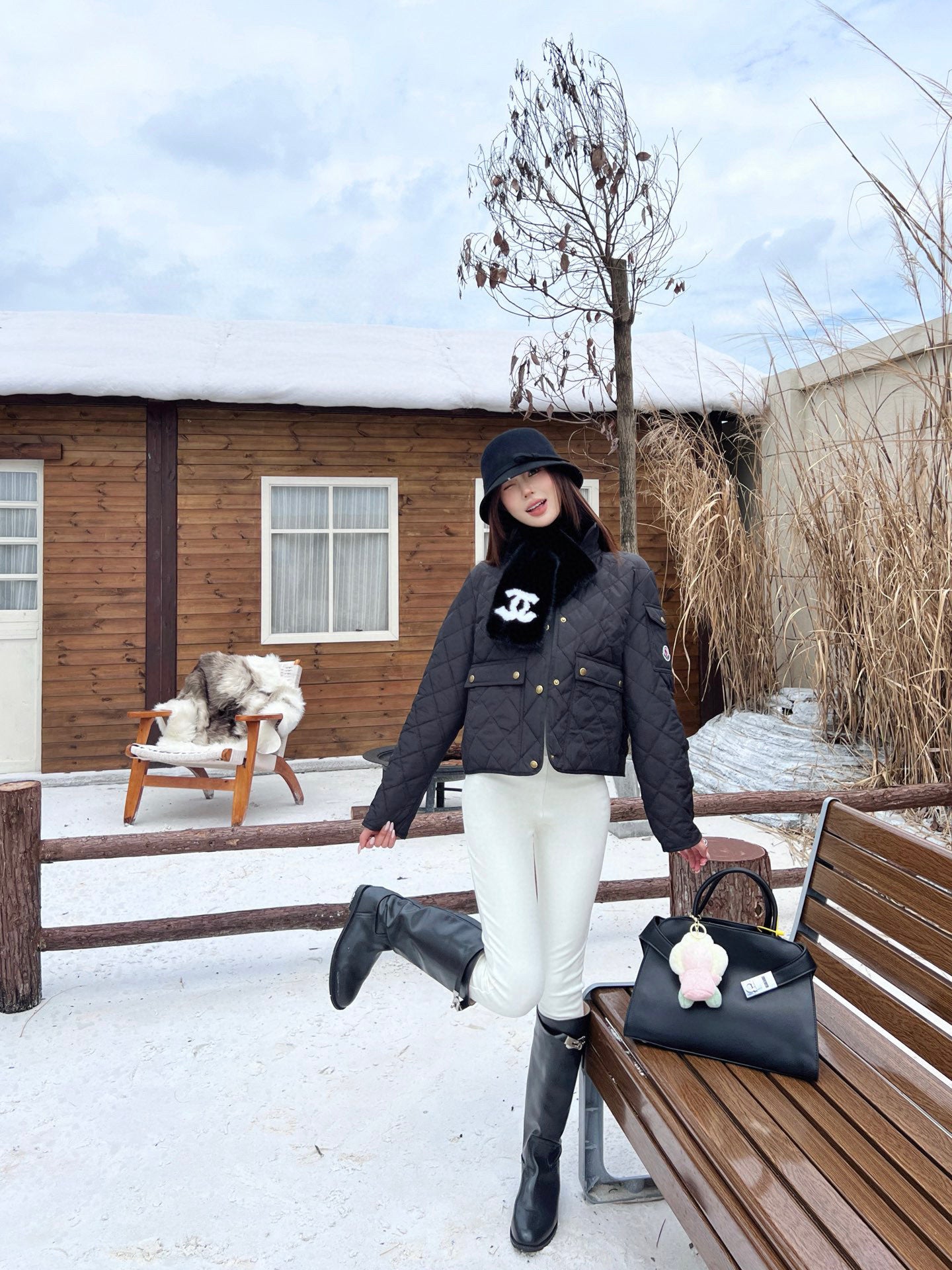Moncler Diamond Quilted Padded Short Jacket