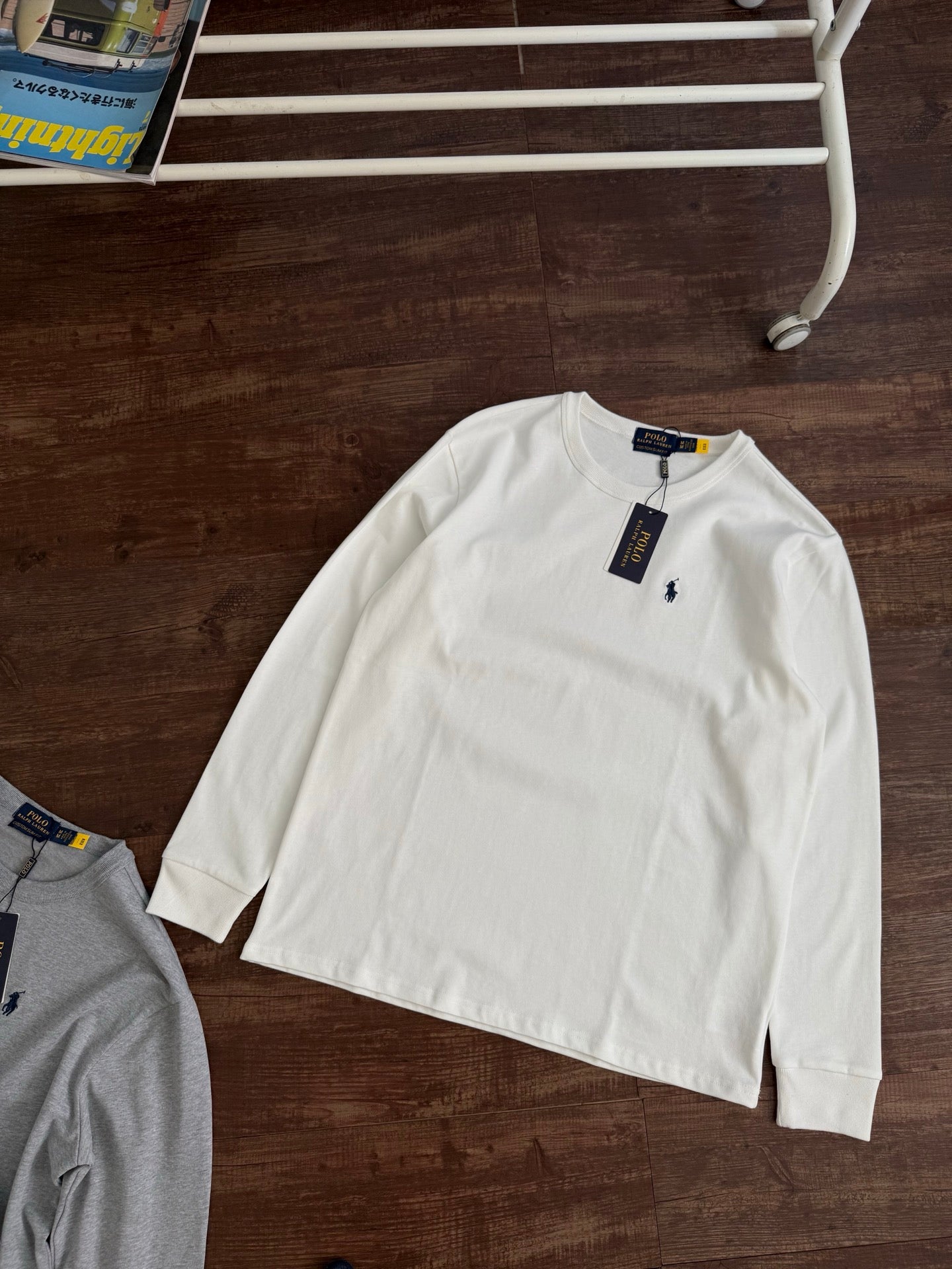 Ralph Lauren Classic Plain Knit Long-Sleeve Sweatshirt – 2025SS