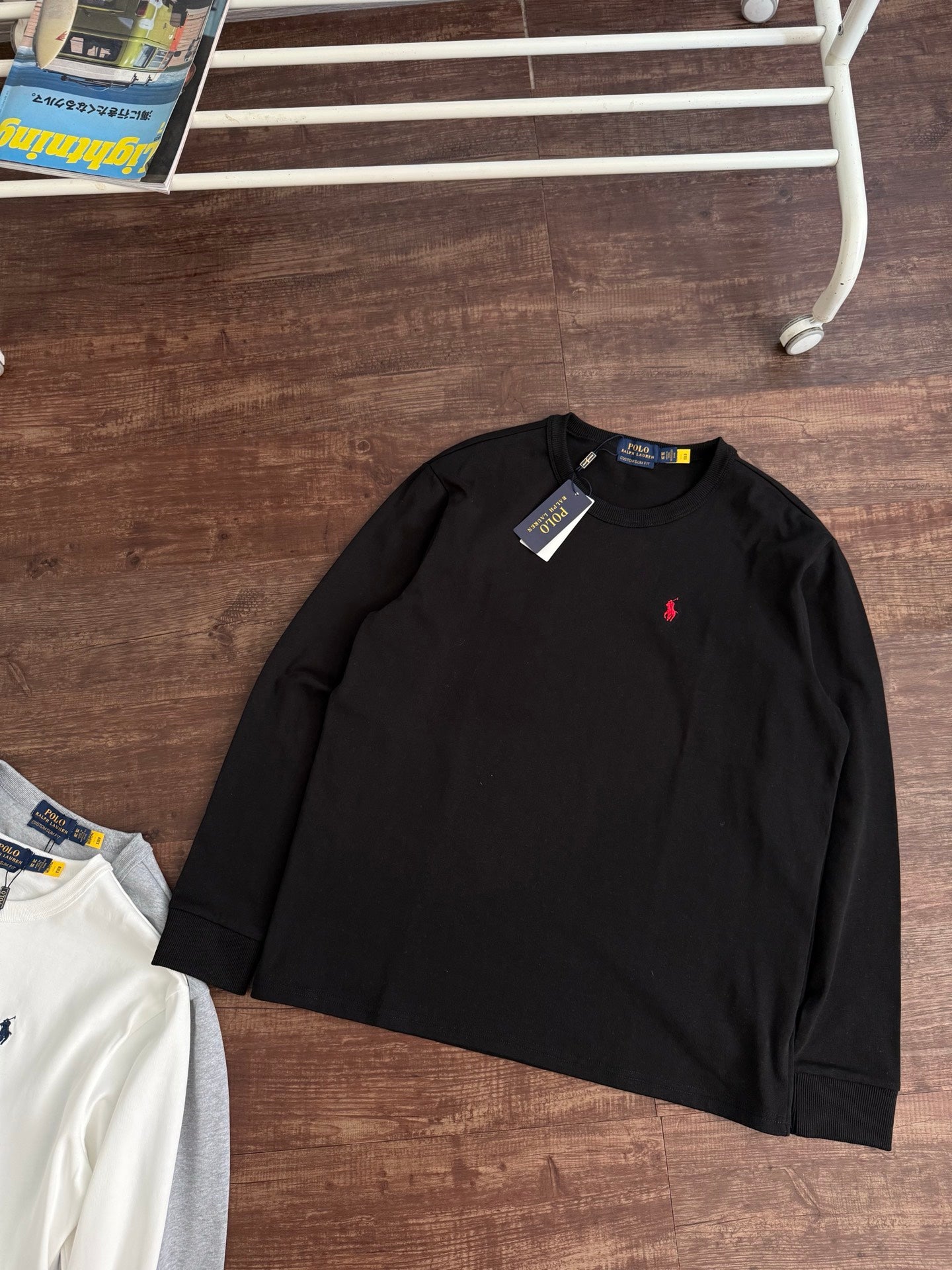 Ralph Lauren Classic Plain Knit Long-Sleeve Sweatshirt – 2025SS