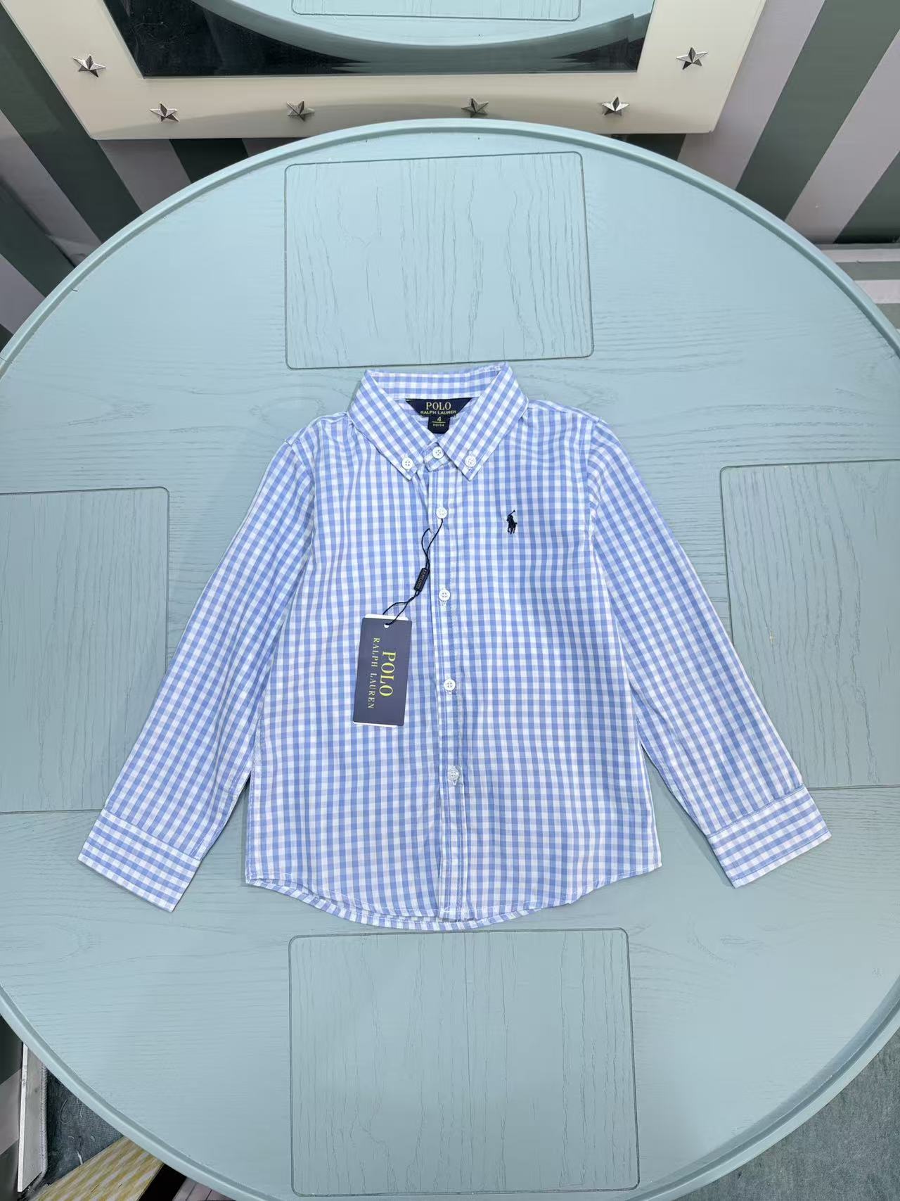 Ralph Lauren Polo Kids Embroidered Shirt – 2025SS – Kids Collection