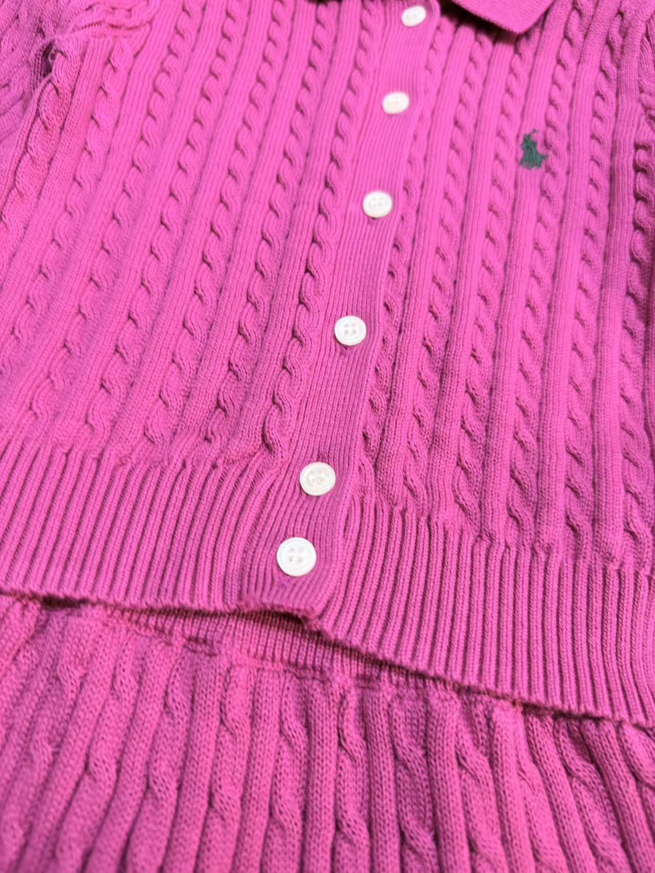 Ralph Lauren Girls' Knit Cardigan and Skirt Set – 2025SS