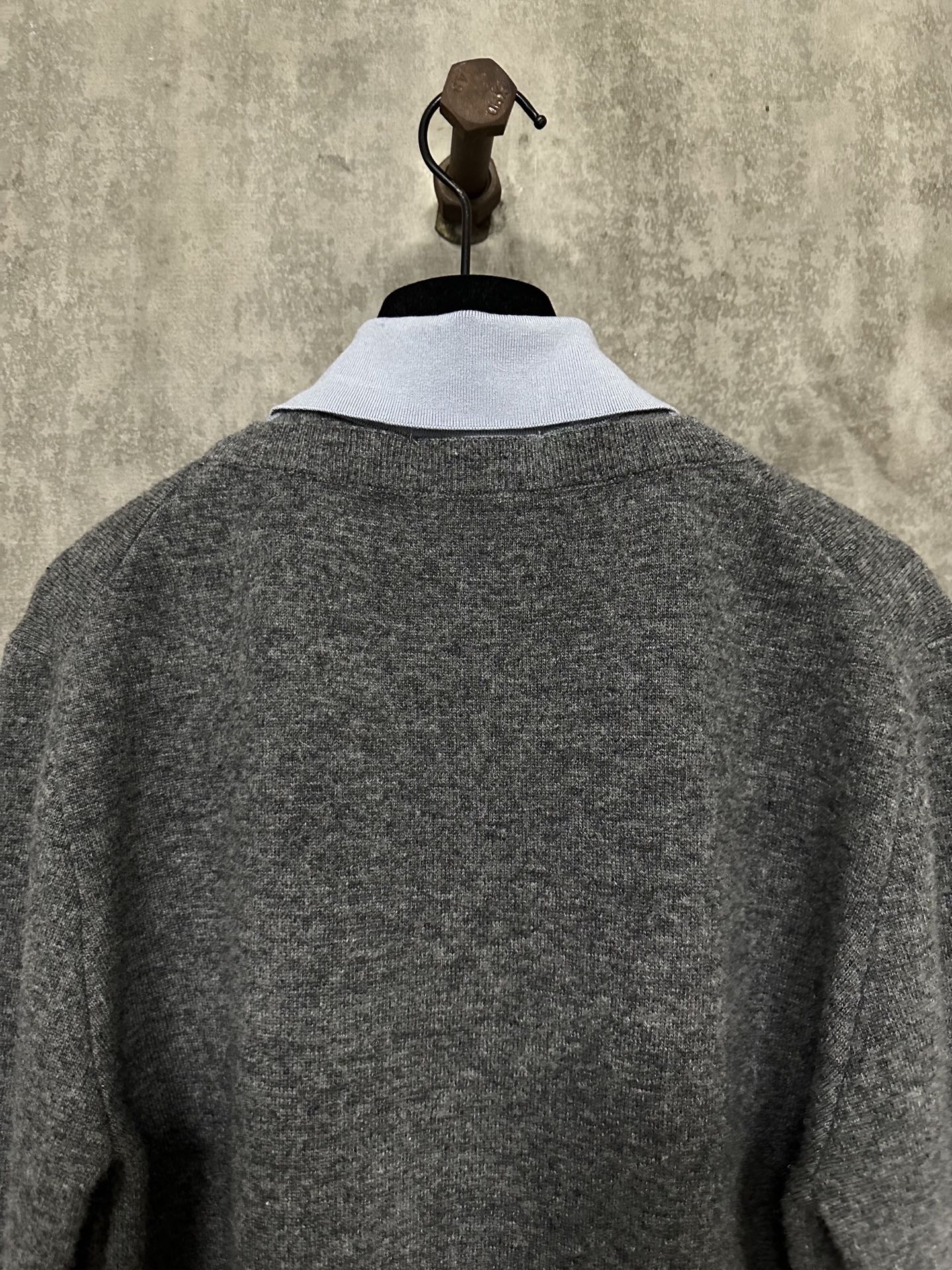 Miu Miu Jacquard Logo Faux Two-Piece Knit Polo Shirt