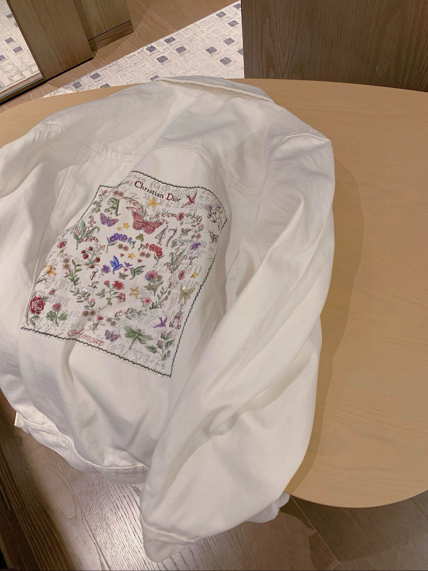 Dior CD Bee Floral Butterfly Denim Jacket