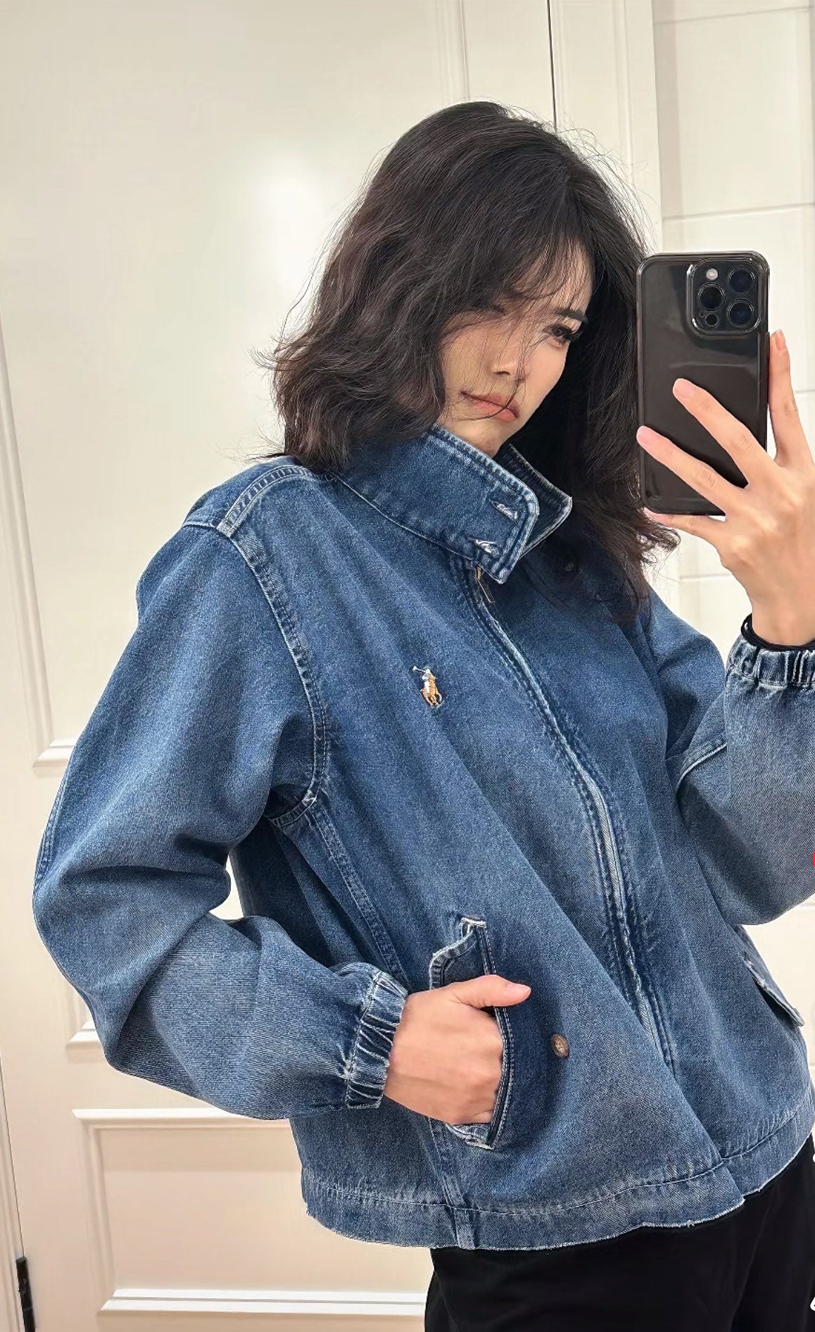 Ralph Lauren Washed Denim Jacket – 2025 Fall Collection
