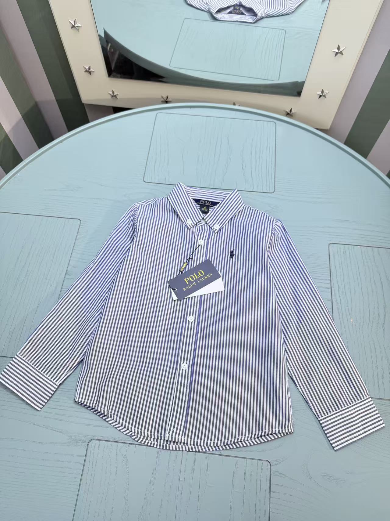 Ralph Lauren Polo Kids Embroidered Shirt – 2025SS – Kids Collection