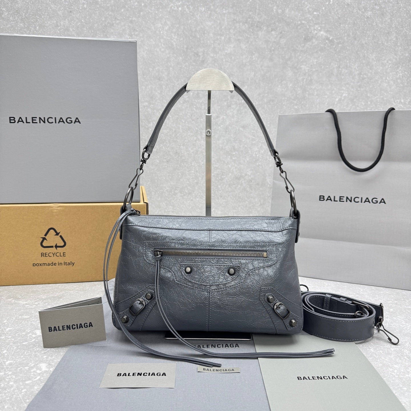 Balenciaga Le City Moto Hobo Bag – 25FW