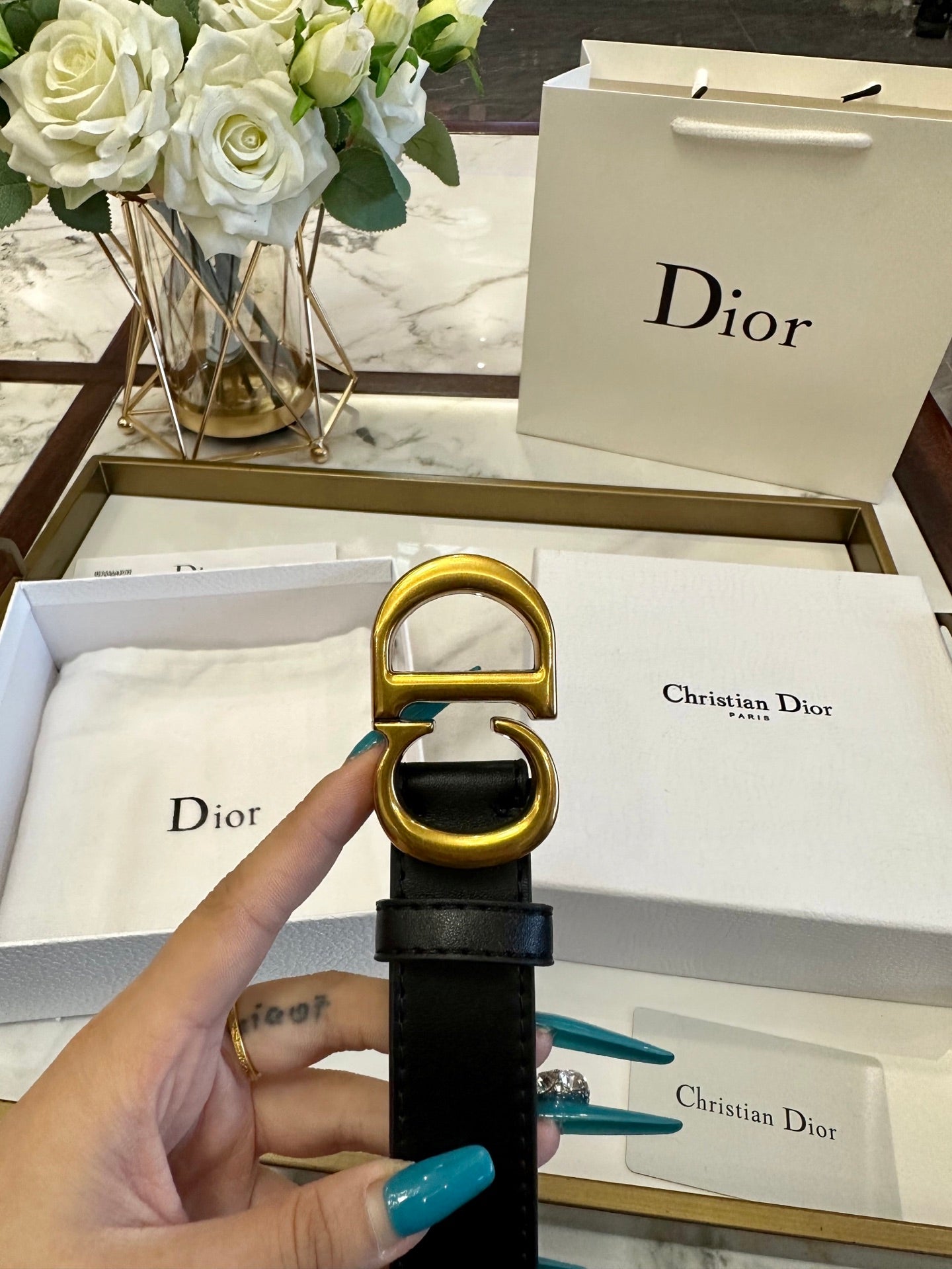 Dior Classic Leather Belt – 3.0cm