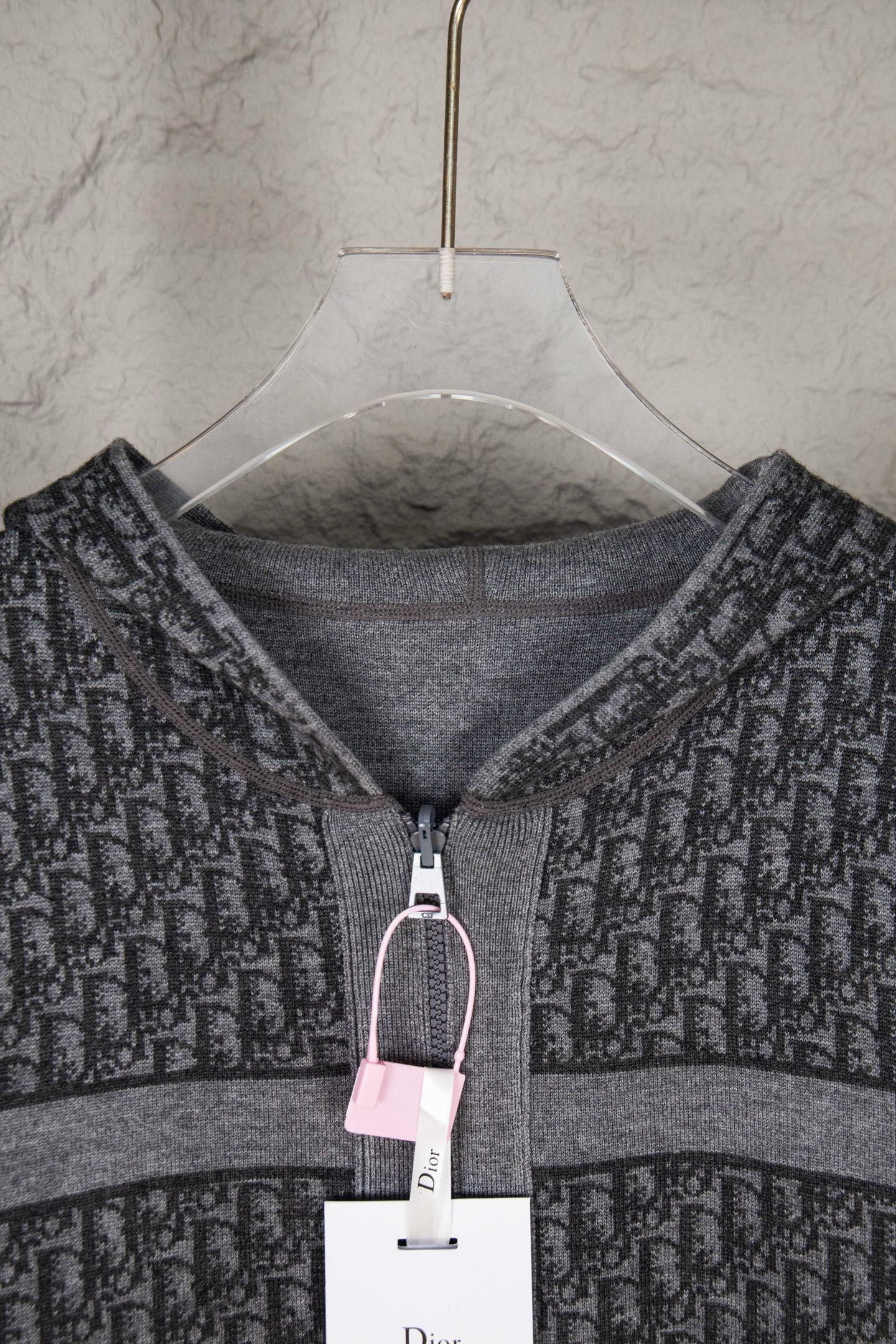 Dior Monogram Jacquard Zipper Cardigan – 24SS