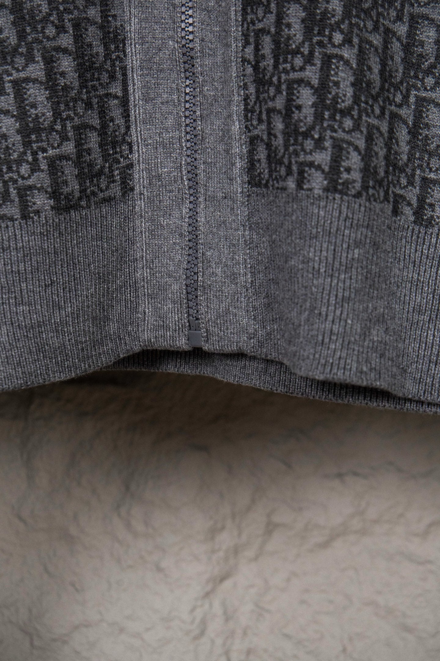 Dior Monogram Jacquard Zipper Cardigan – 24SS