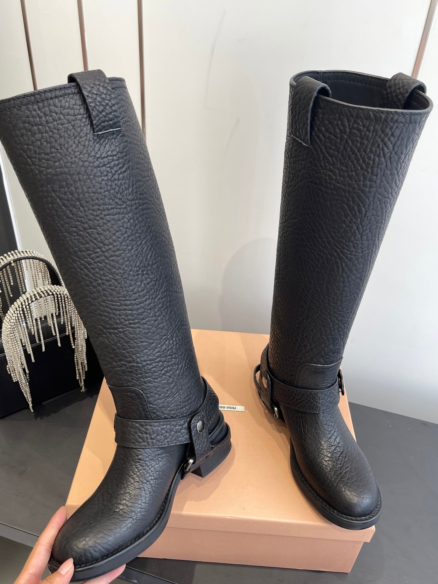 Miu Miu Platform Ankle Boots – FW25