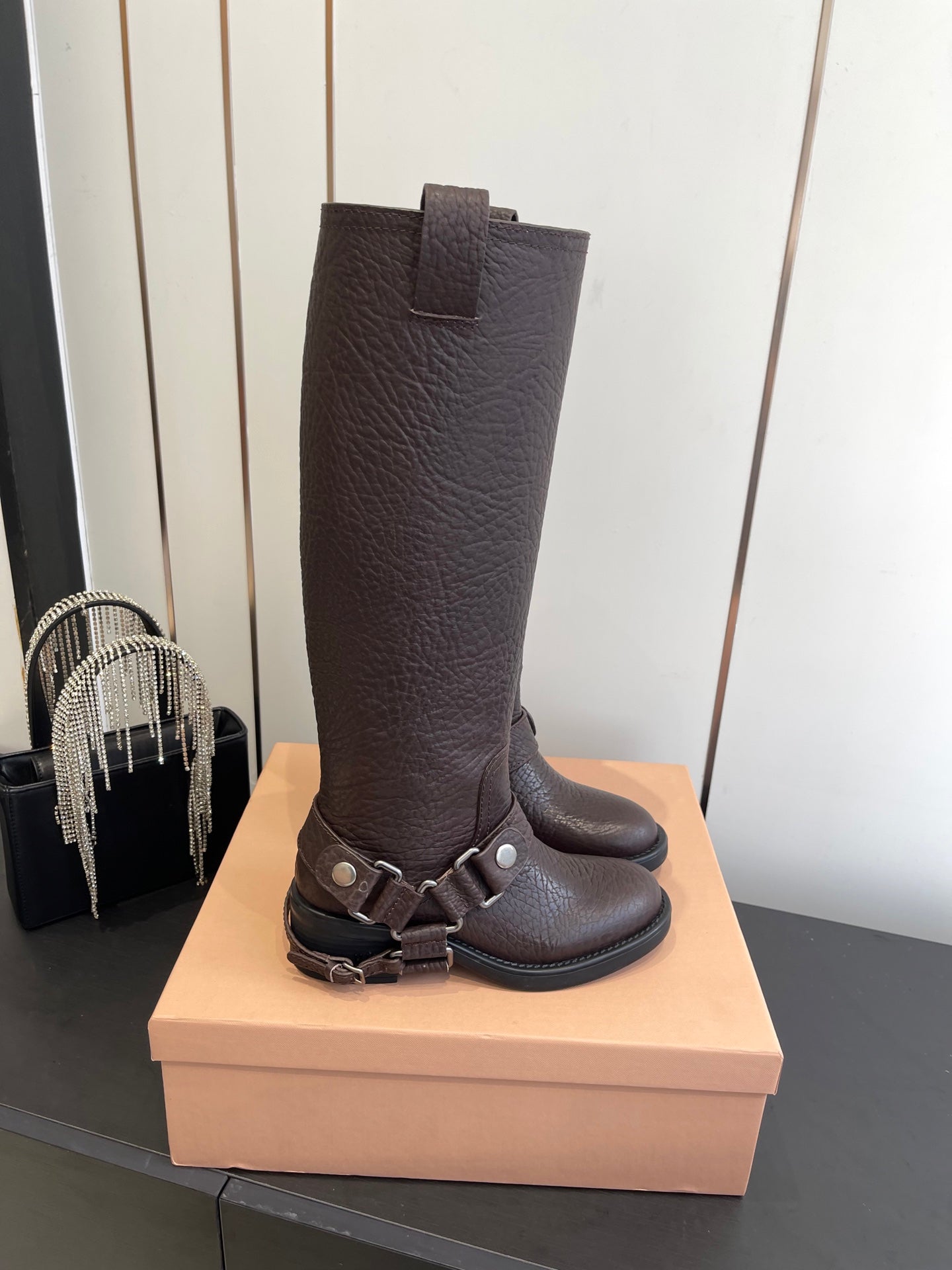 Miu Miu Platform Ankle Boots – FW25